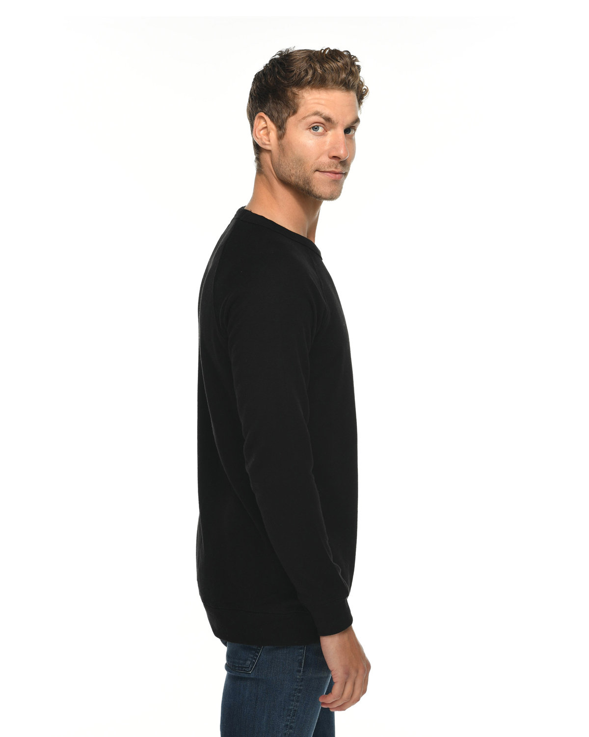 LS13004 Lane Seven Unisex French Terry Crewneck Sweatshirt - Siide Image