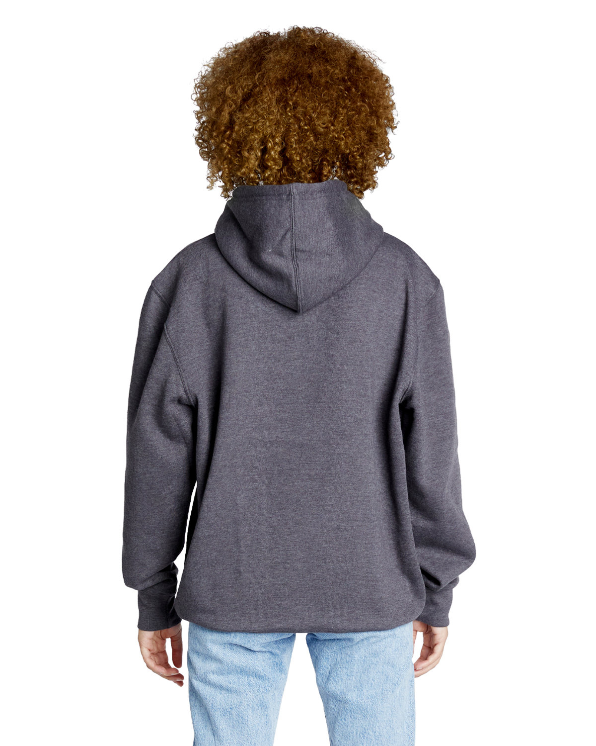 LS18002 Lane Seven Unisex Future Fleece Hooded Sweatshirt - Back Image