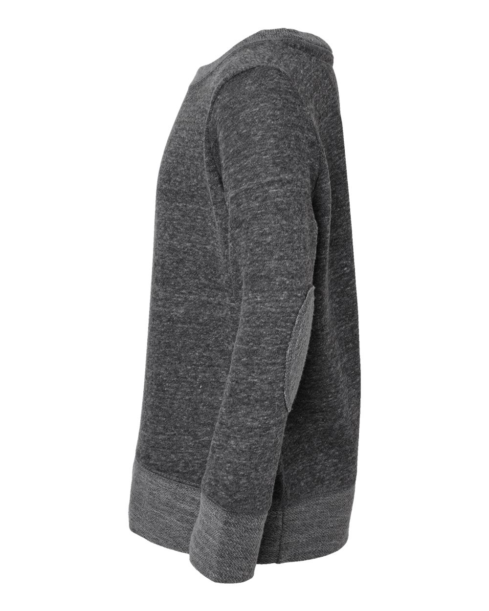2279 LAT Youth Harborside Mélange French Terry Long Sleeve with Elbow Patches - Siide Image