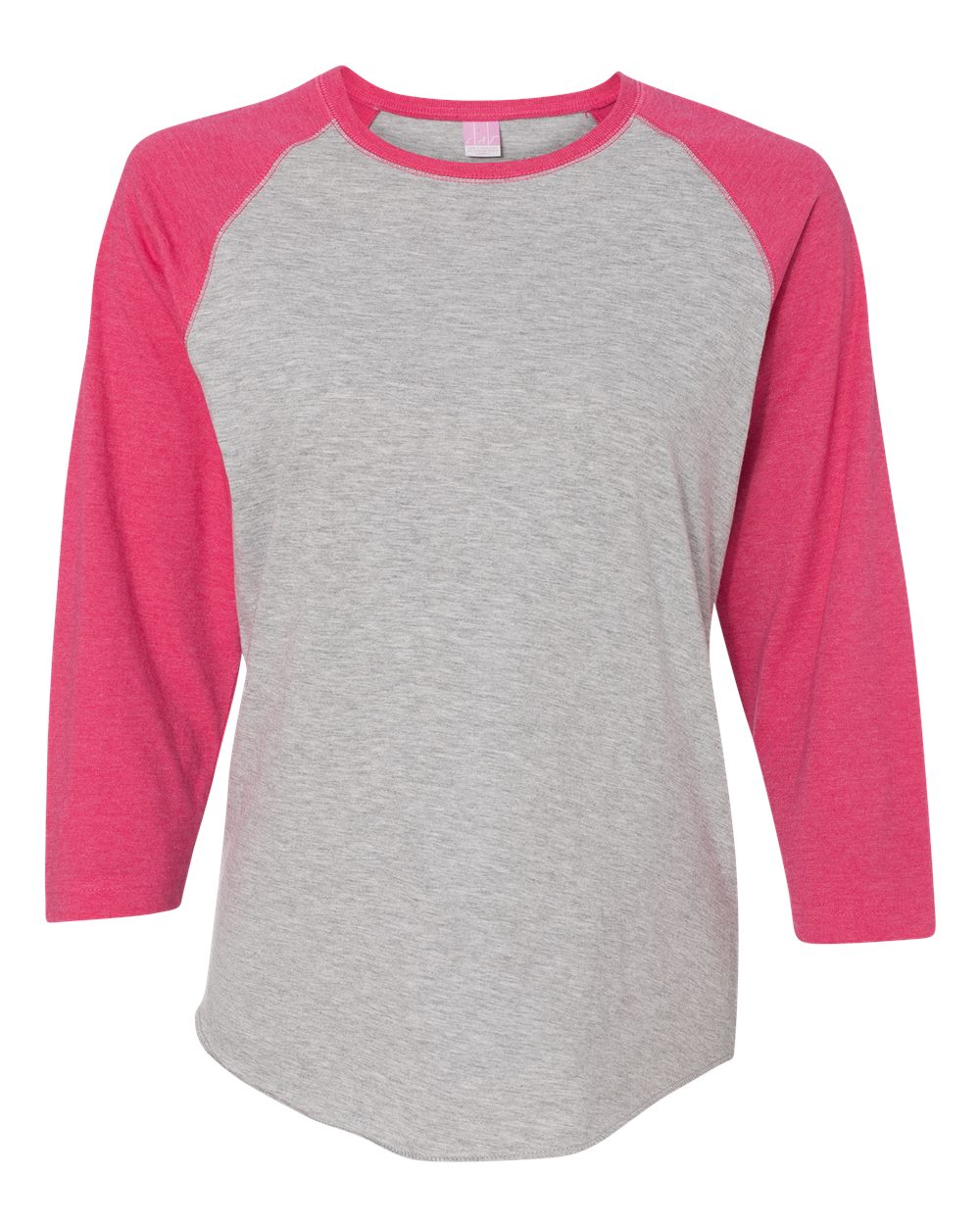 3530 LAT Womens Baseball Fine Jersey Three-Quarter Sleeve Tee