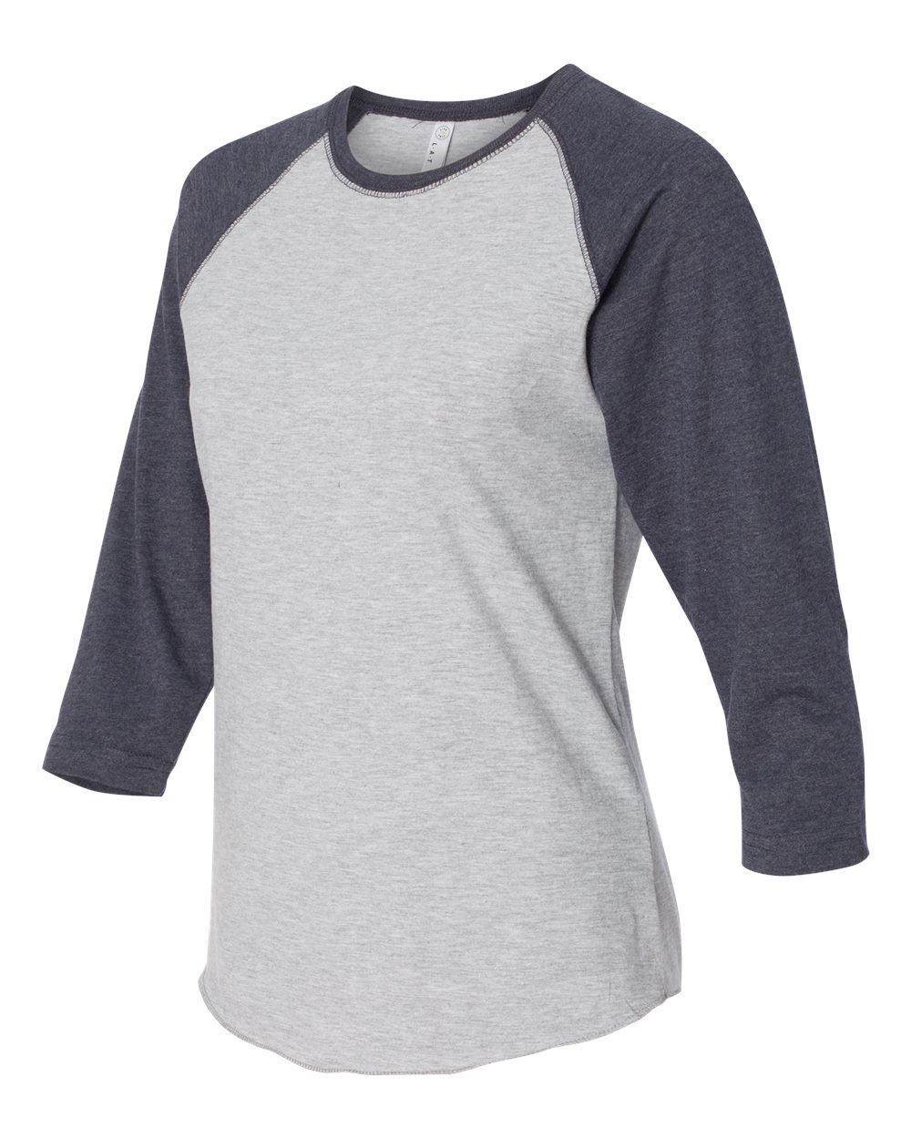 3530 LAT Womens Baseball Fine Jersey Three-Quarter Sleeve Tee - Siide Image