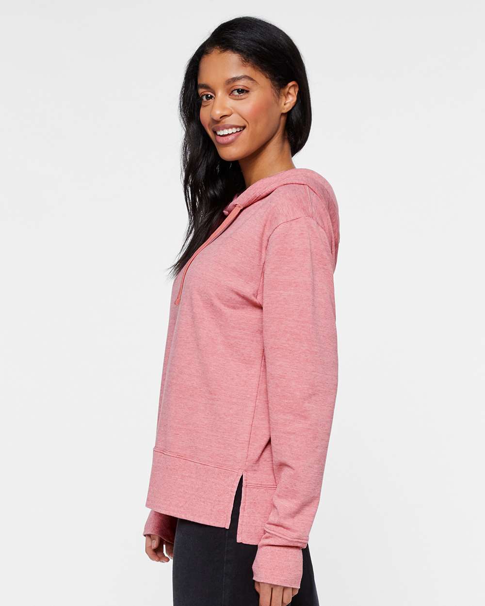 3536 Live and Tell by LAT Ladies Vintage Wash Fleece Hooded Sweatshirt - Siide Image