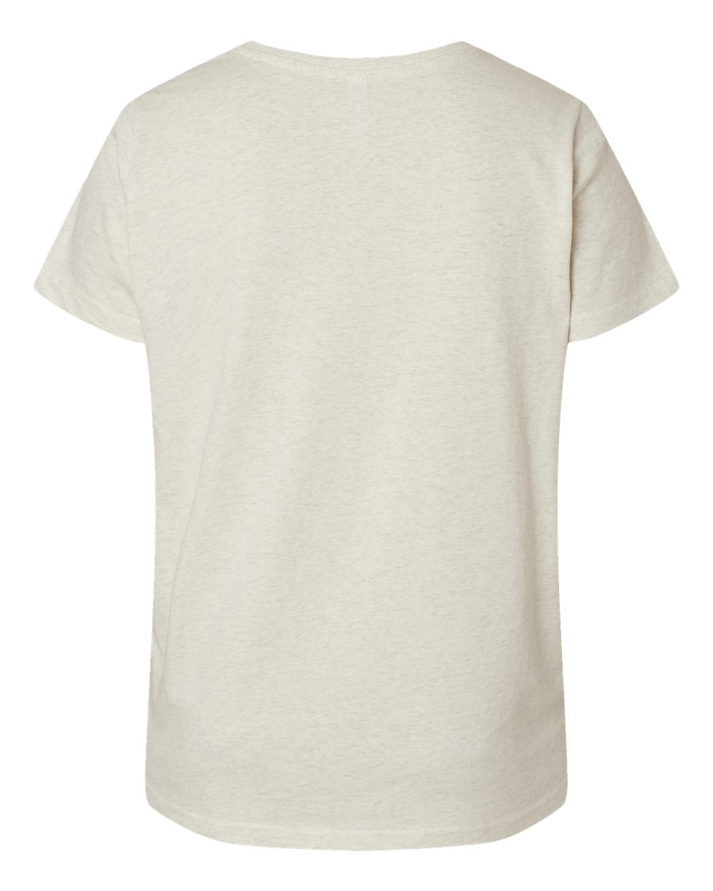 3817 LAT Ladies Curvy V-Neck Fine Jersey T-Shirt - Back Image