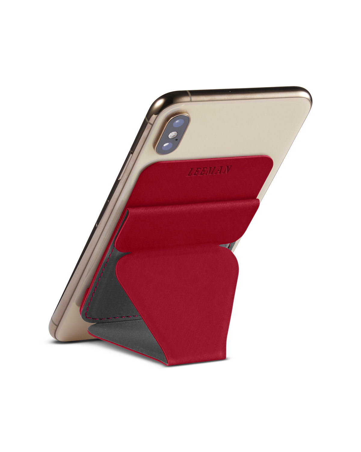 LG256 Leeman Tuscany Magnetic Card Holder Phone Stand - Back Image