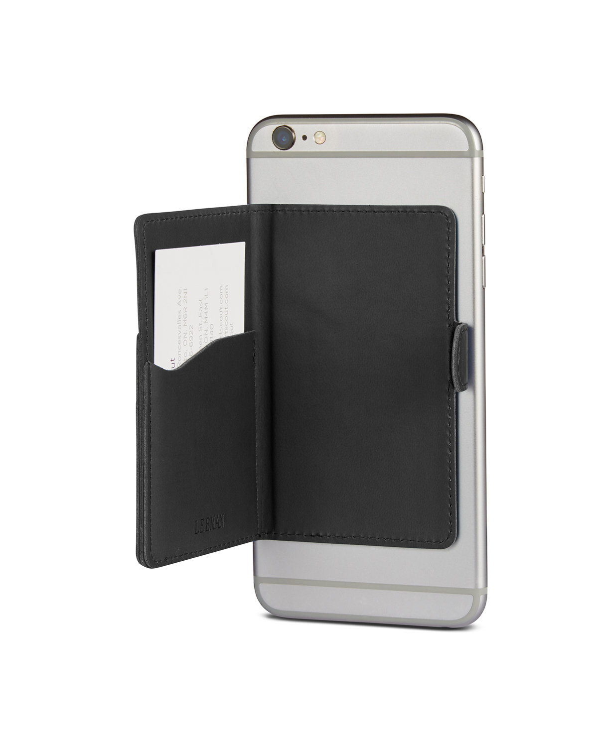 LG400 Leeman Tuscany Dual Card Pocket With Metal Ring - Siide Image