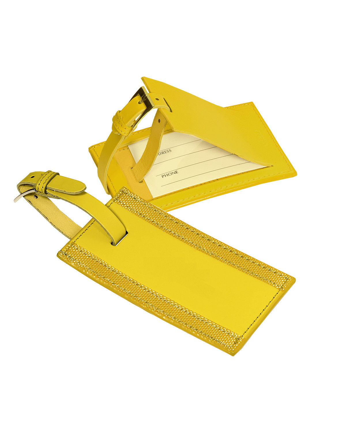 LG-9093 Leeman Majestic Leather Luggage Tag