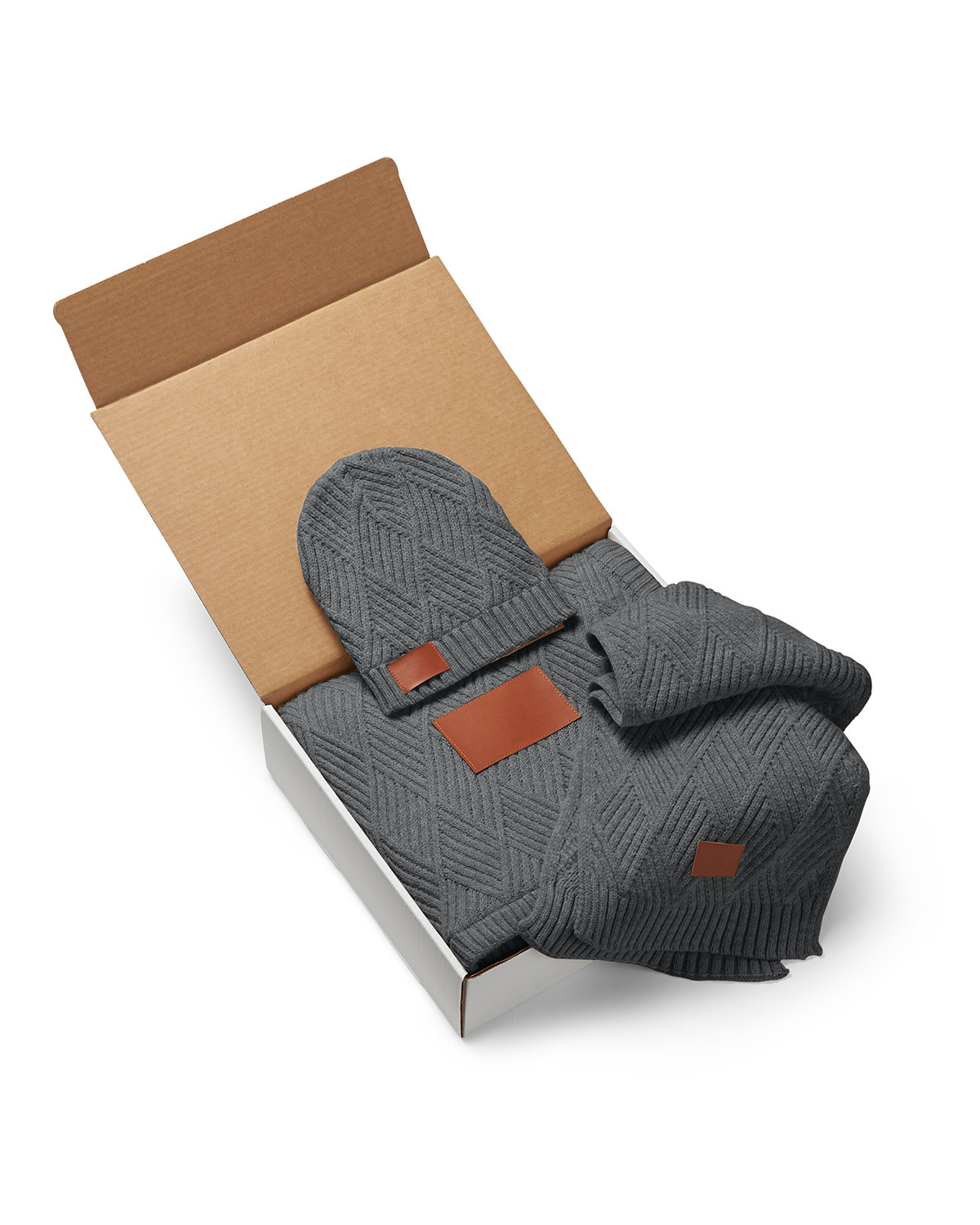 LG910 Leeman Trellis Knit Gift Set - Siide Image