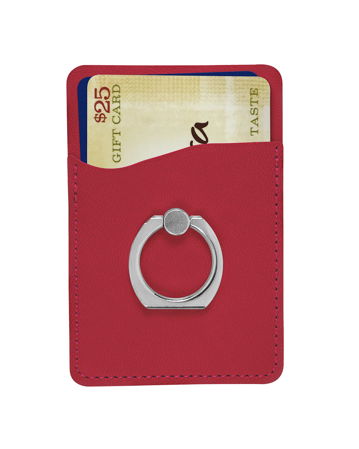 LG-9378 Leeman Tuscany Card Holder With Metal Ring Phone Stand - Siide Image