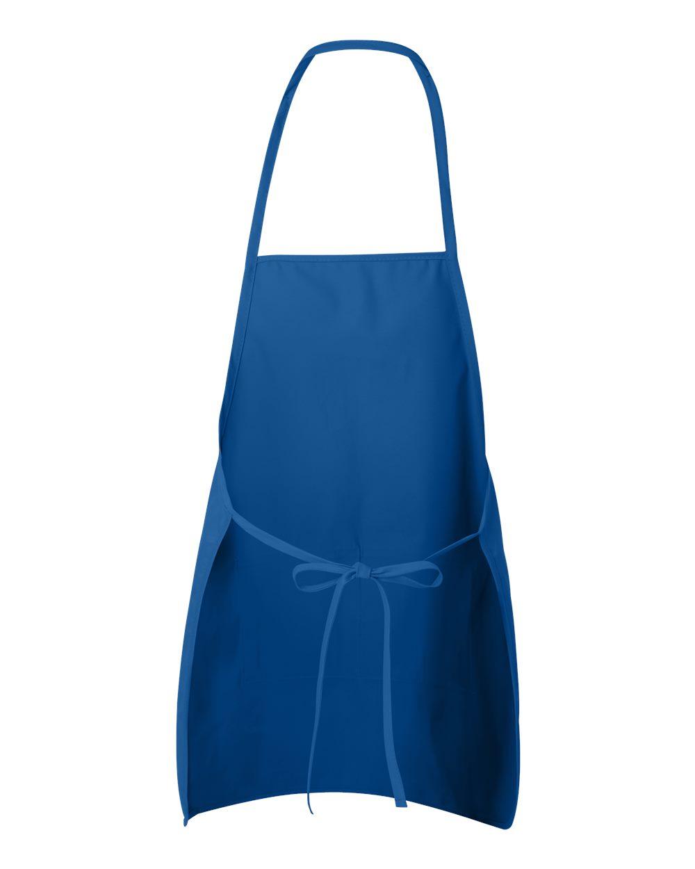 5505 Liberty Bags Long Butcher Block Apron - Back Image