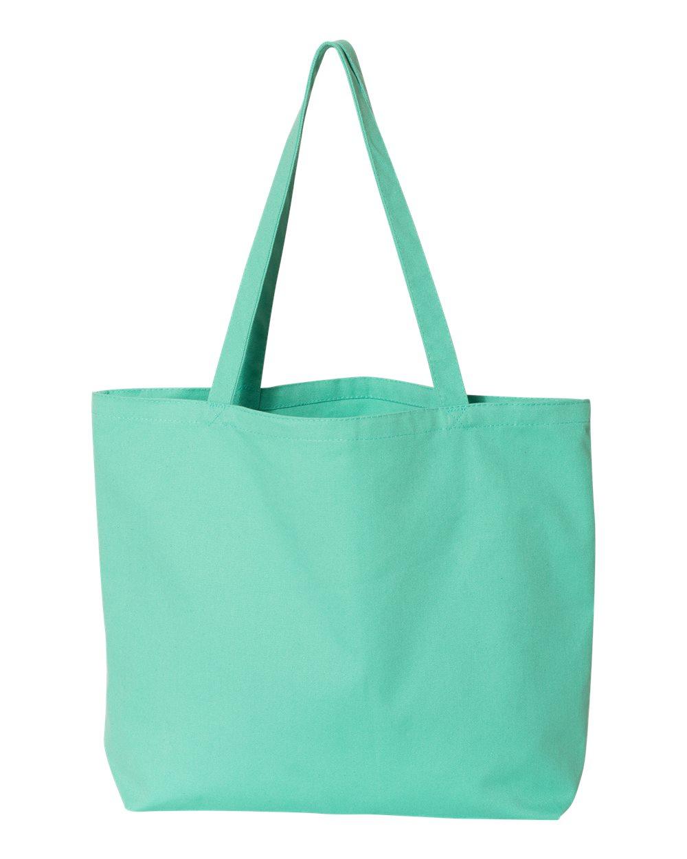 8507 Liberty Bags Pigment-Dyed Premium Canvas Tote - Back Image