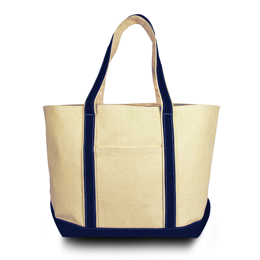8871 Liberty Bags Windward Large Cotton Canvas Classic Boat Tote