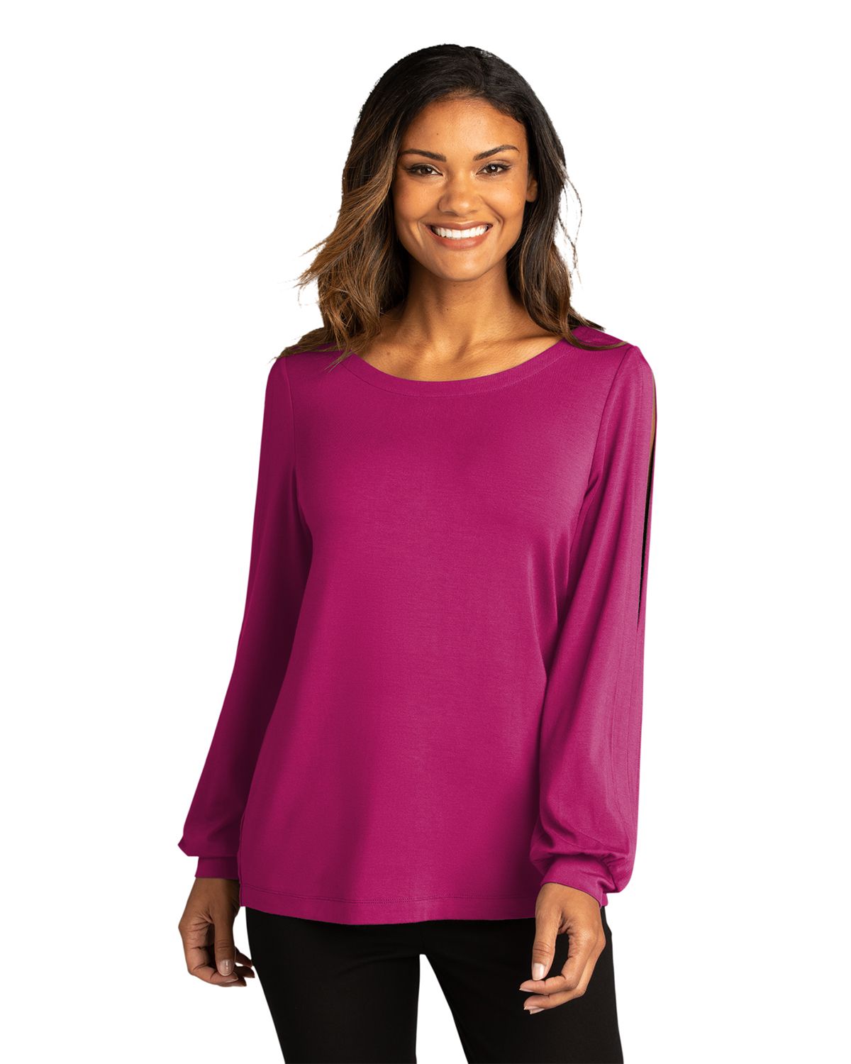 LK5600 Port Authority Ladies Luxe Knit Jewel Neck Top. LK5600 Port Authority Ladies Luxe Knit Jewel Neck Top.