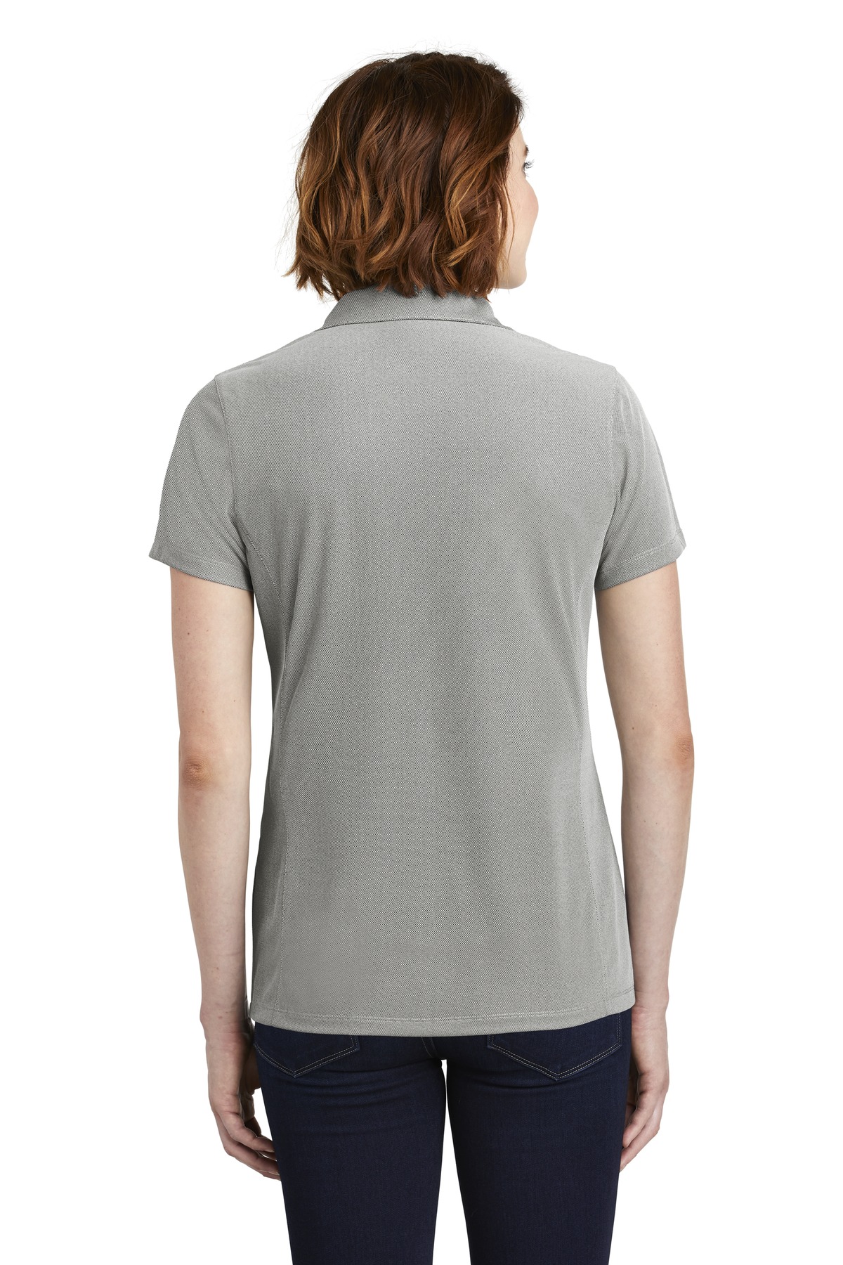 LK582 Port Authority Ladies Poly Oxford Pique Polo - Back Image
