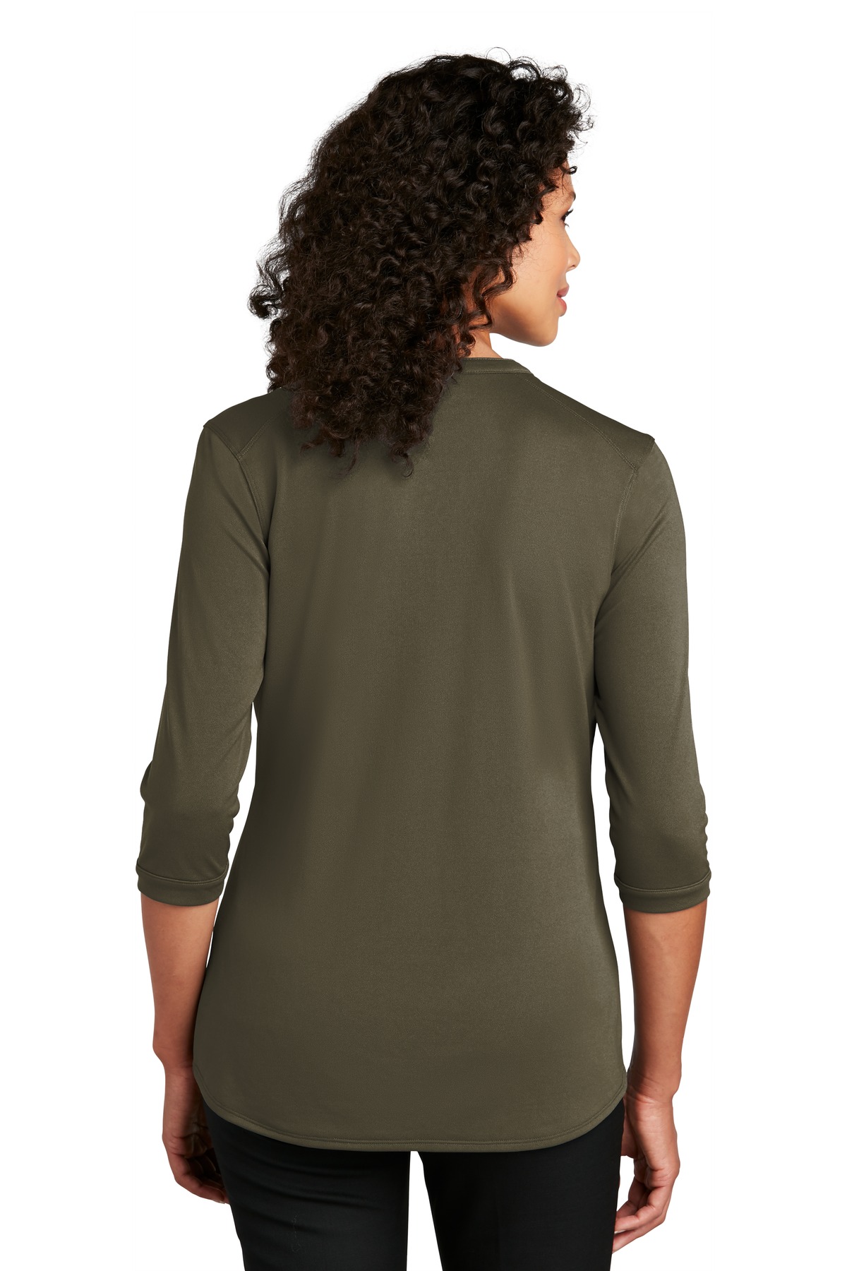 LK750 Port Authority Ladies UV Choice Pique Henley LK750 Port Authority Ladies UV Choice Pique Henley - Back Image