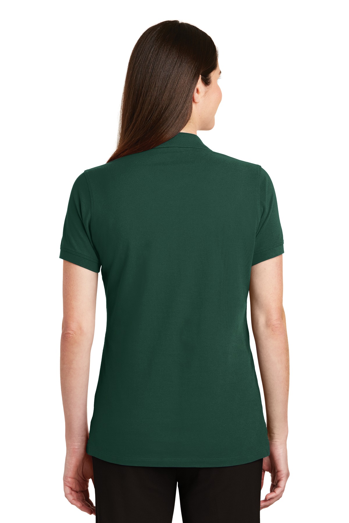LK8000 Port Authority Ladies EZCotton Polo. - Back Image