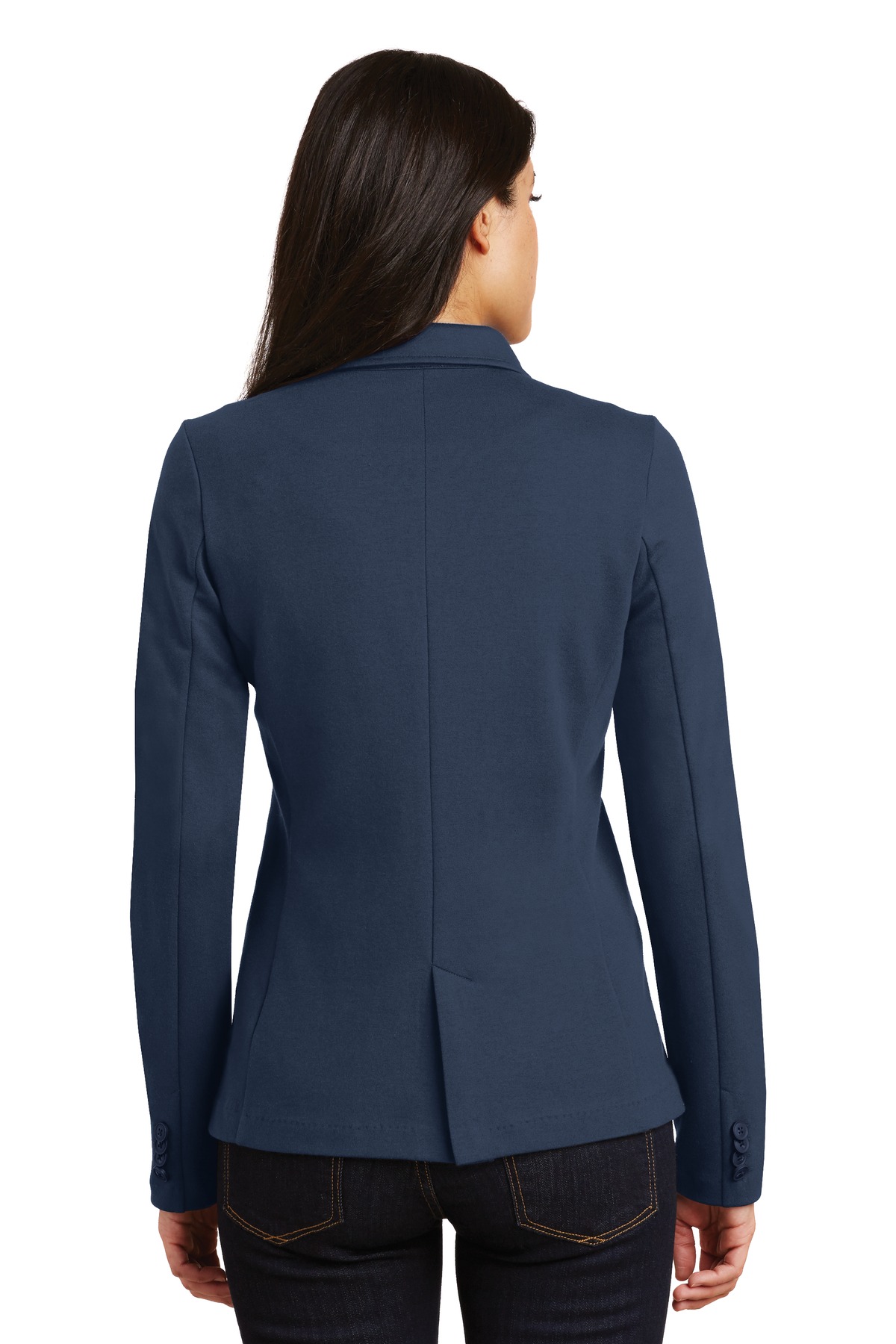 LM2000 Port Authority Ladies Knit Blazer. - Back Image