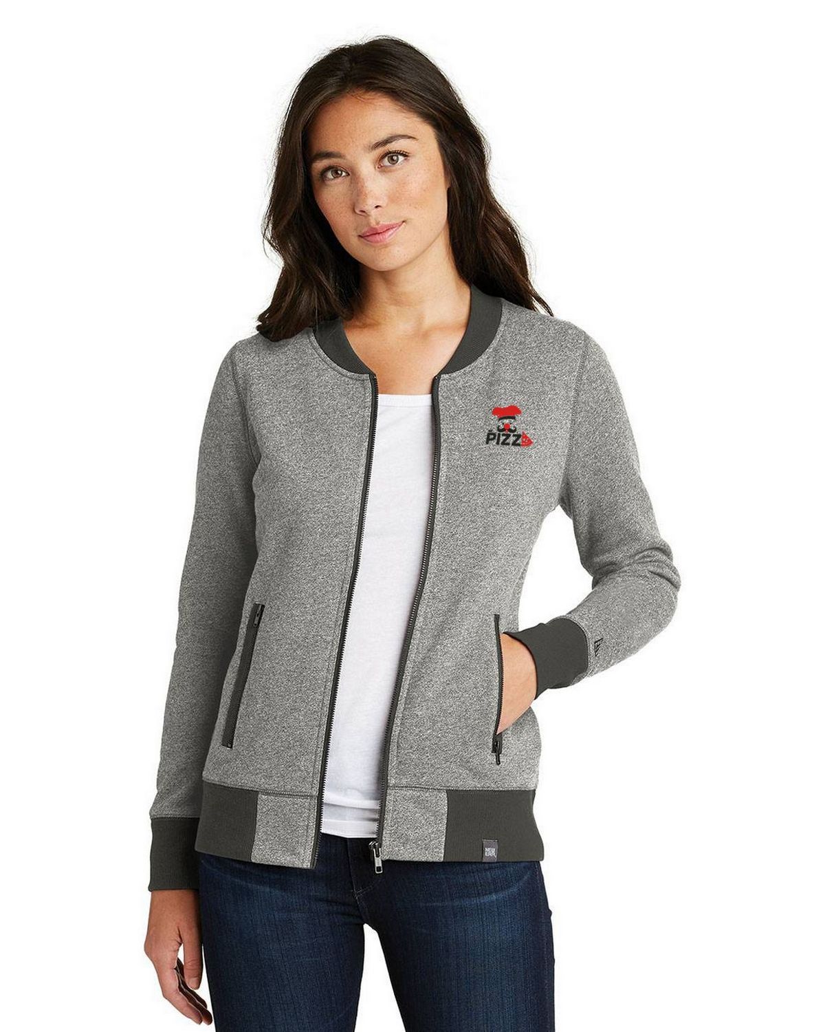 LNEA503 New Era Ladies French Terry Baseball Full-Zip. LNEA503 New Era Ladies French Terry Baseball Full-Zip.