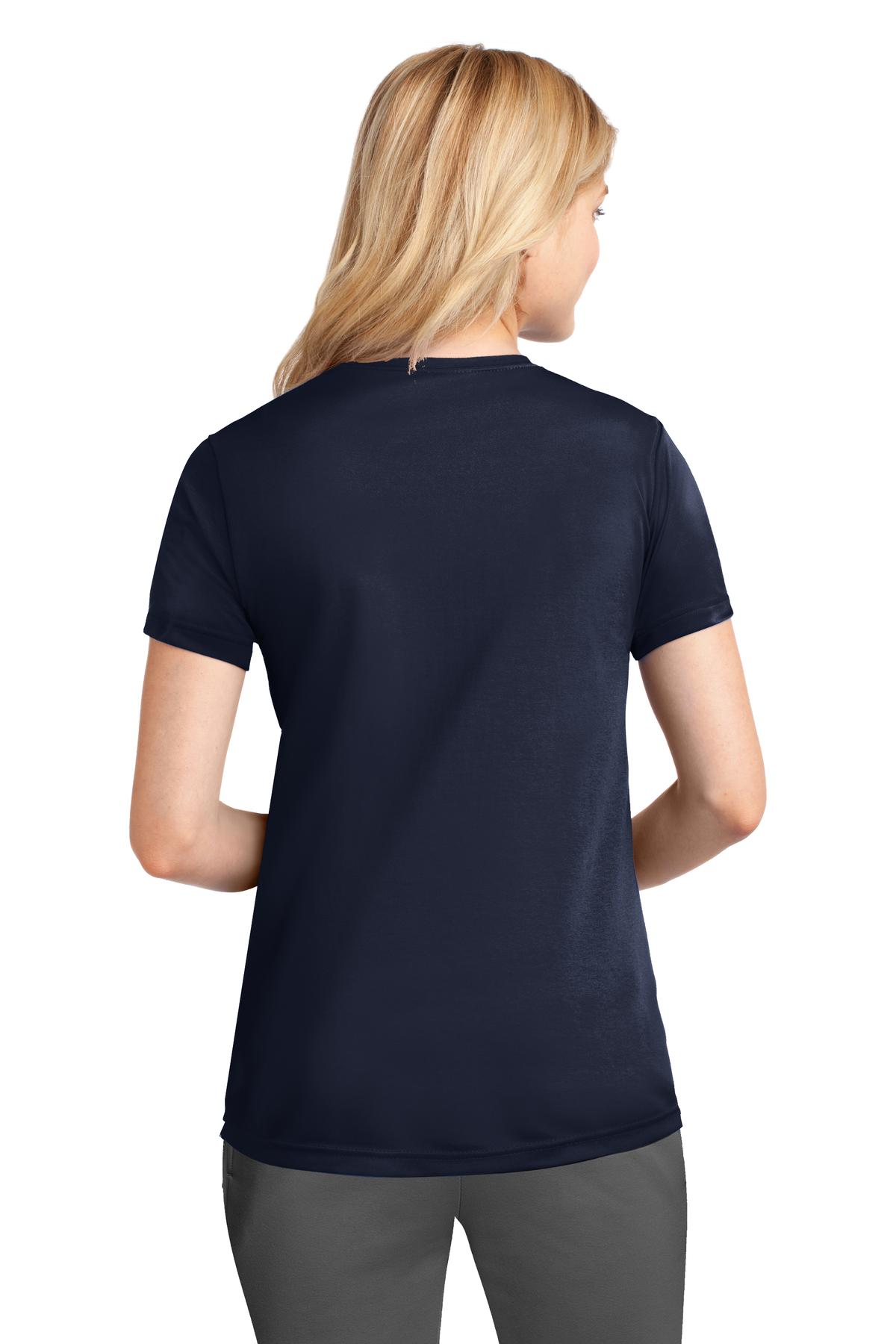 LPC380 Port & Company Ladies Performance Tee. - Back Image