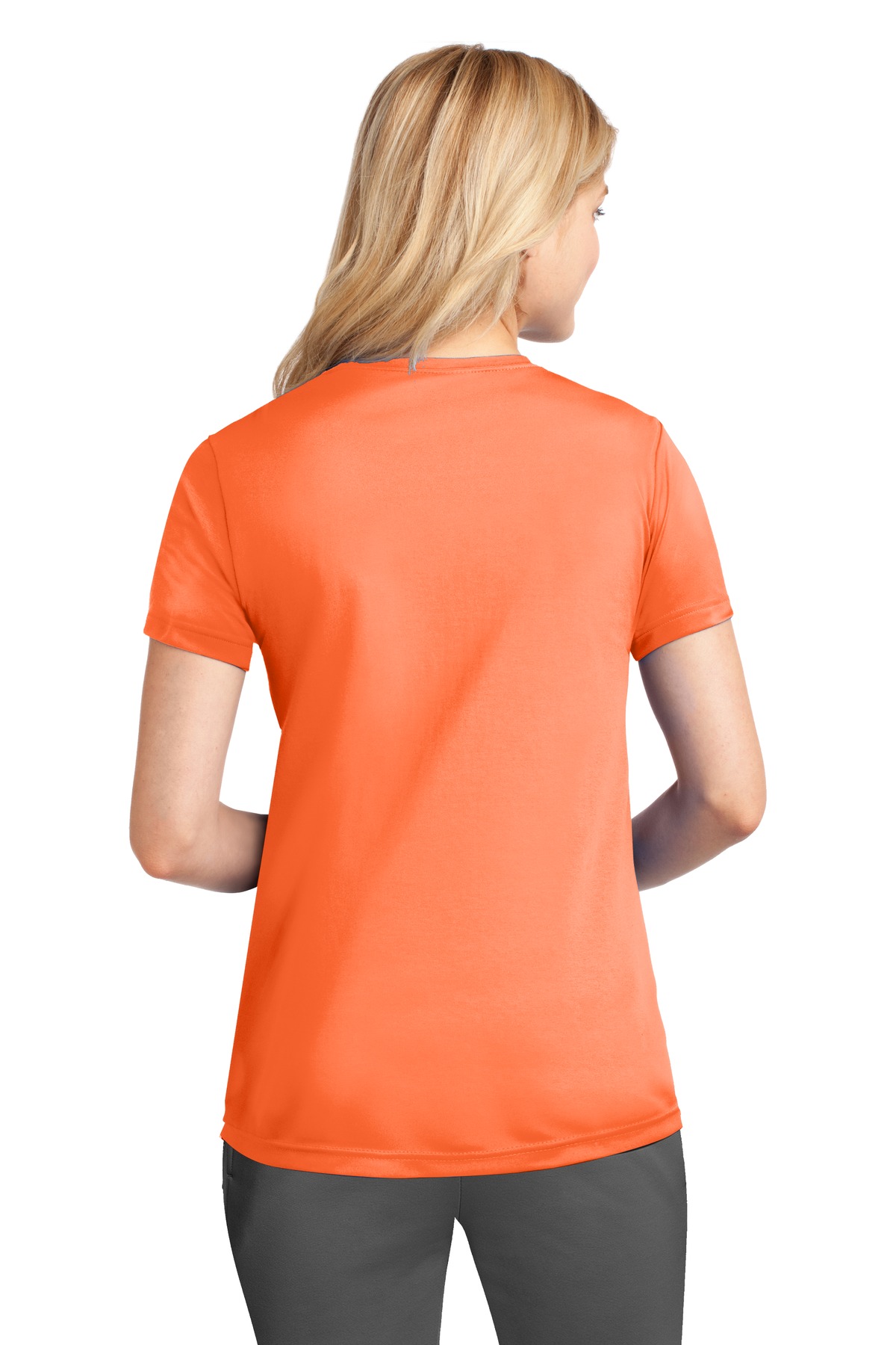 LPC380 Port & Company Ladies Performance Tee. - Back Image