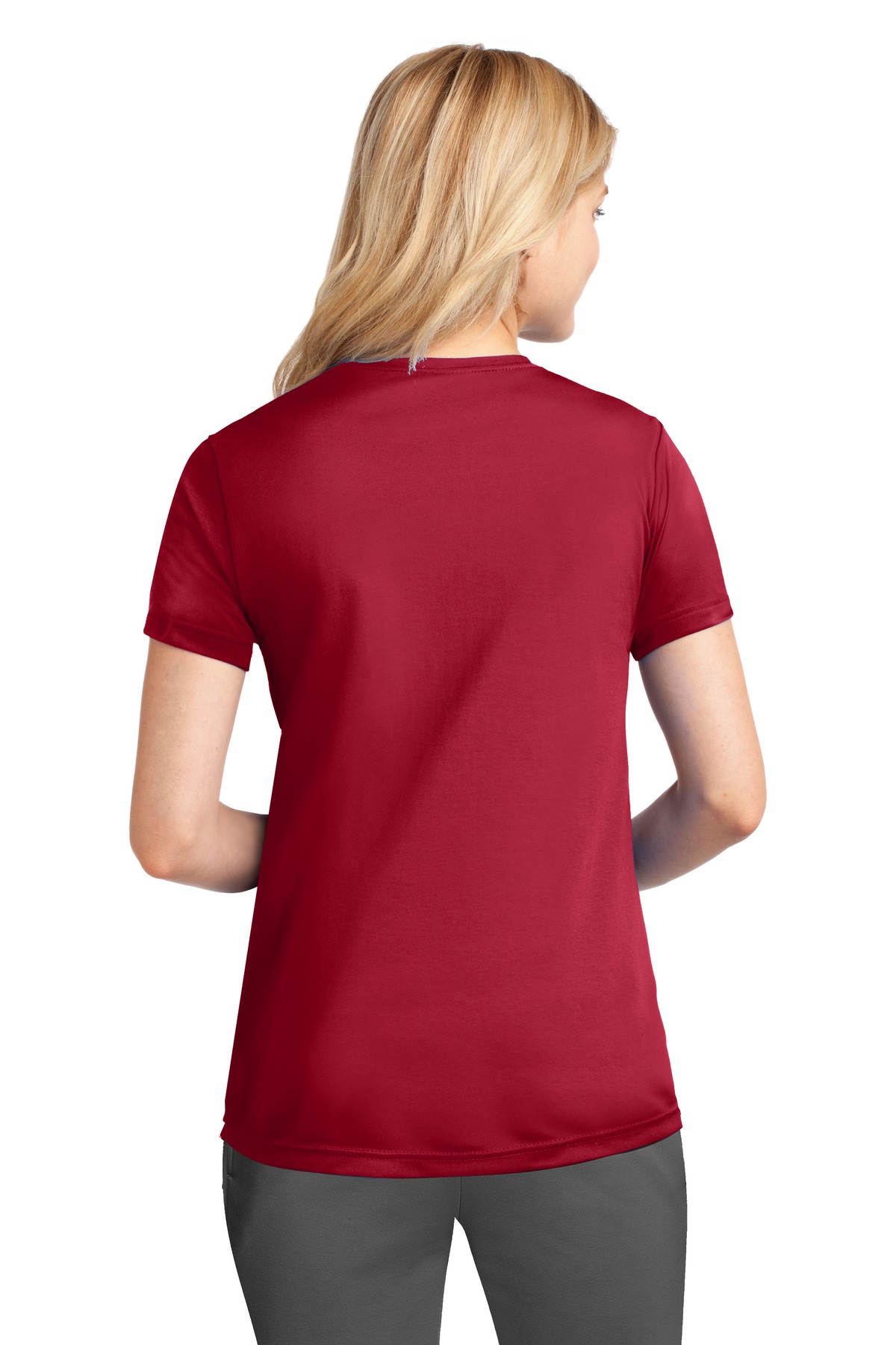 LPC380 Port & Company Ladies Performance Tee. - Back Image