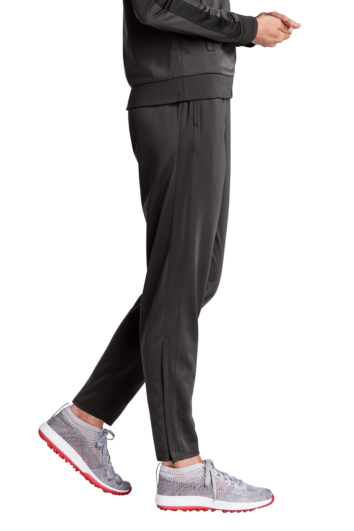 LPST95 Sport-Tek Ladies Tricot Track Jogger - Siide Image