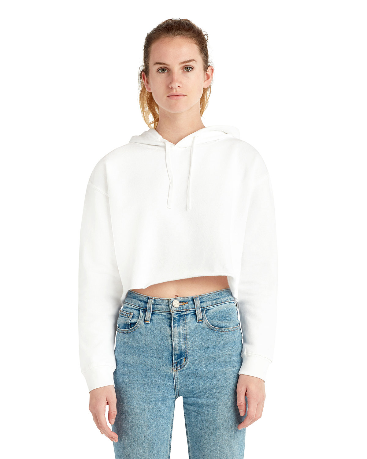 LS12000 Lane Seven Ladies Cropped Fleece Hoodie LS12000 Lane Seven Ladies Cropped Fleece Hoodie