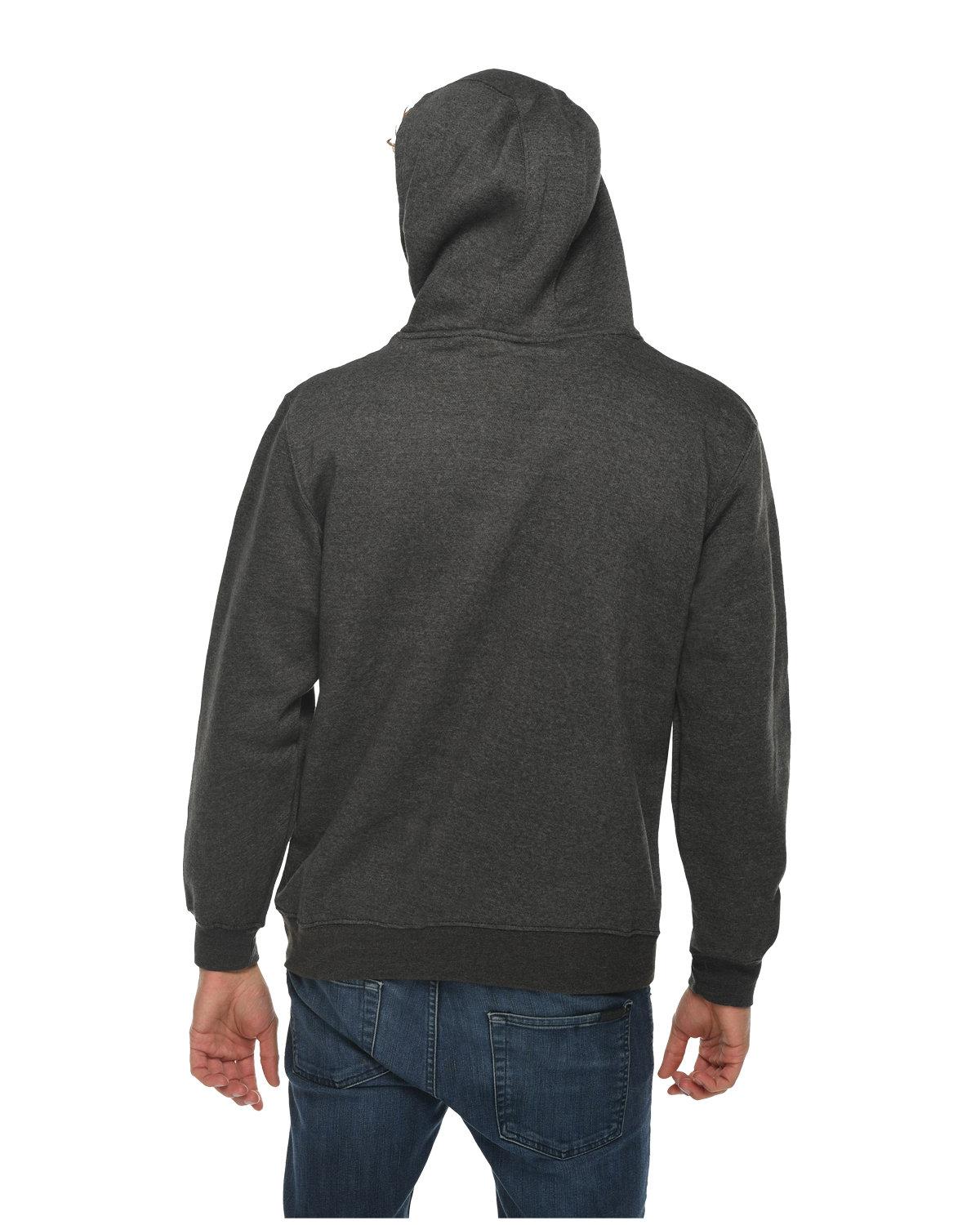 LS14001 Lane Seven Unisex Premium Pullover Hooded Sweatshirt - Back Image