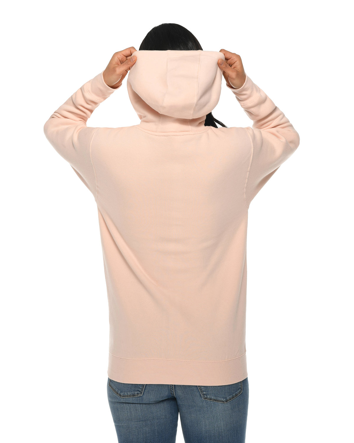 LS14001 Lane Seven Unisex Premium Pullover Hooded Sweatshirt - Back Image