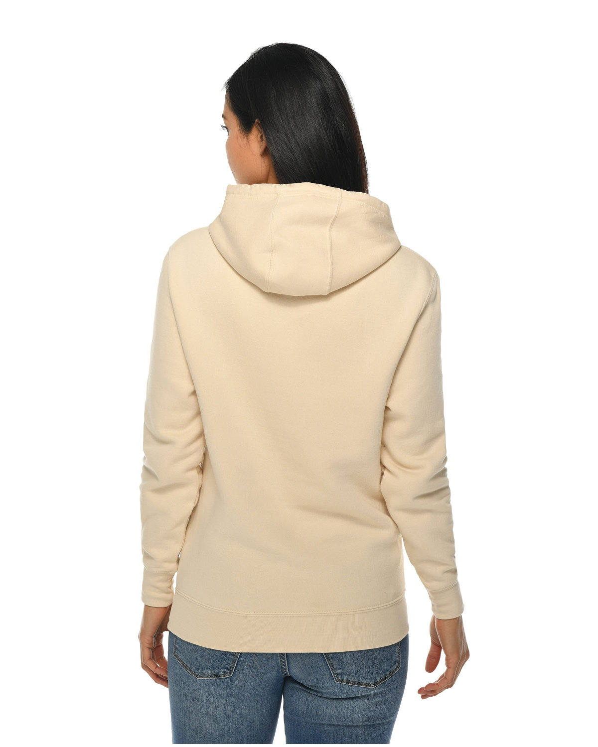 LS14001 Lane Seven Unisex Premium Pullover Hooded Sweatshirt - Back Image
