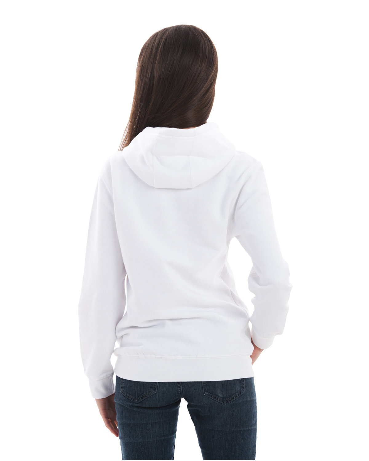 LS14001 Lane Seven Unisex Premium Pullover Hooded Sweatshirt - Back Image