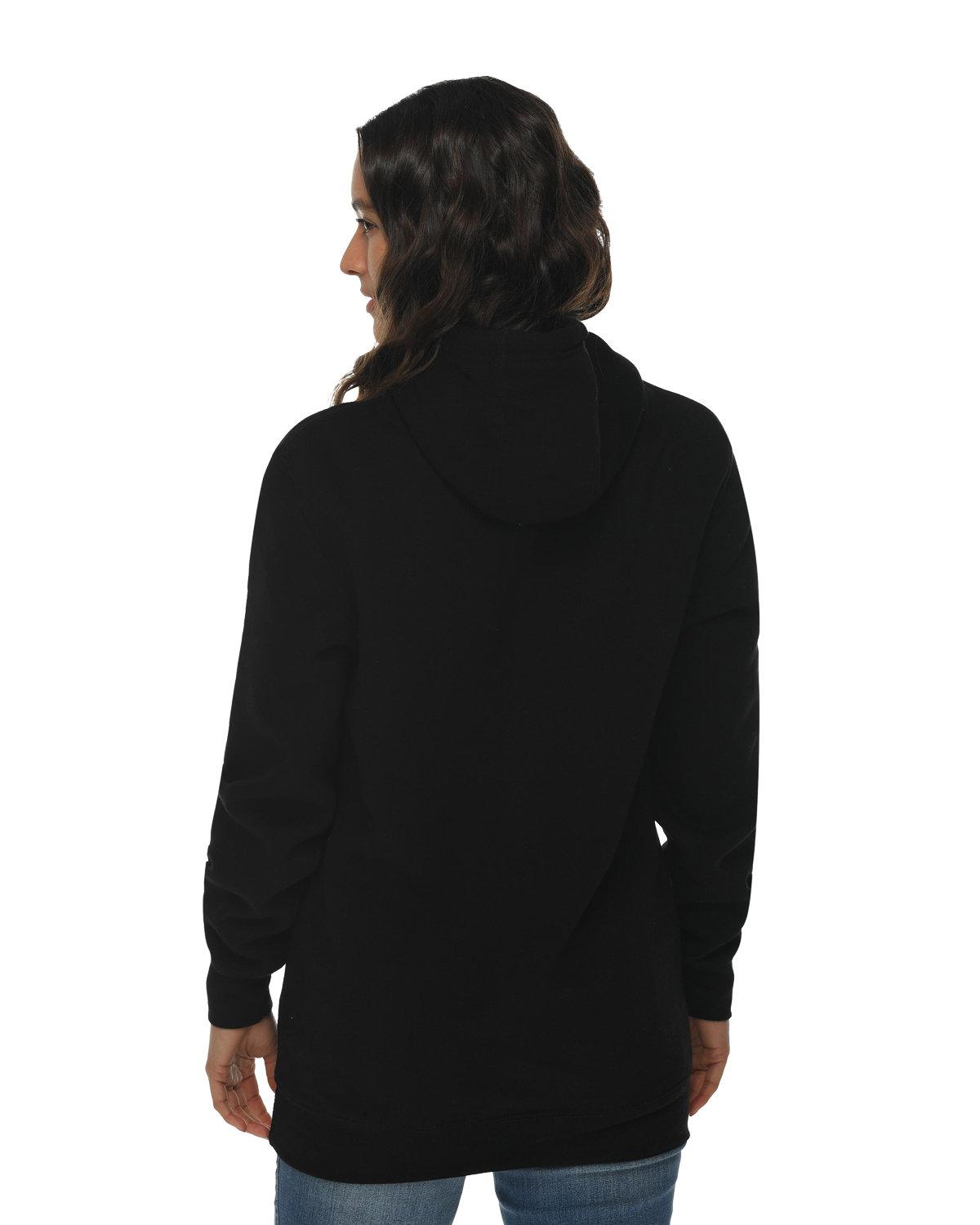 LS19001 Lane Seven Unisex Heavyweight Pullover Hooded Sweatshirt - Back Image