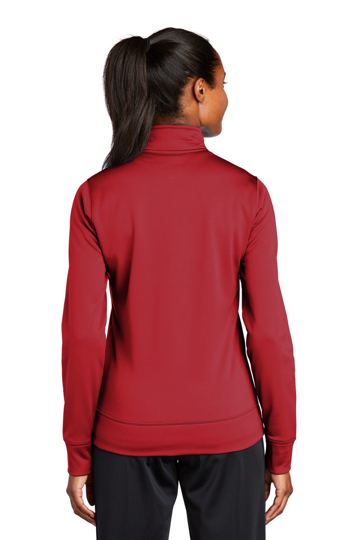LST241 Sport-Tek Ladies Sport-Wick Fleece Full-Zip Jacket. - Back Image