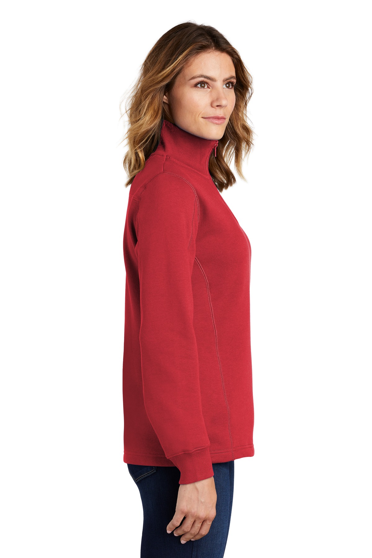 LST253 Sport-Tek Ladies 1/4-Zip Sweatshirt. - Siide Image