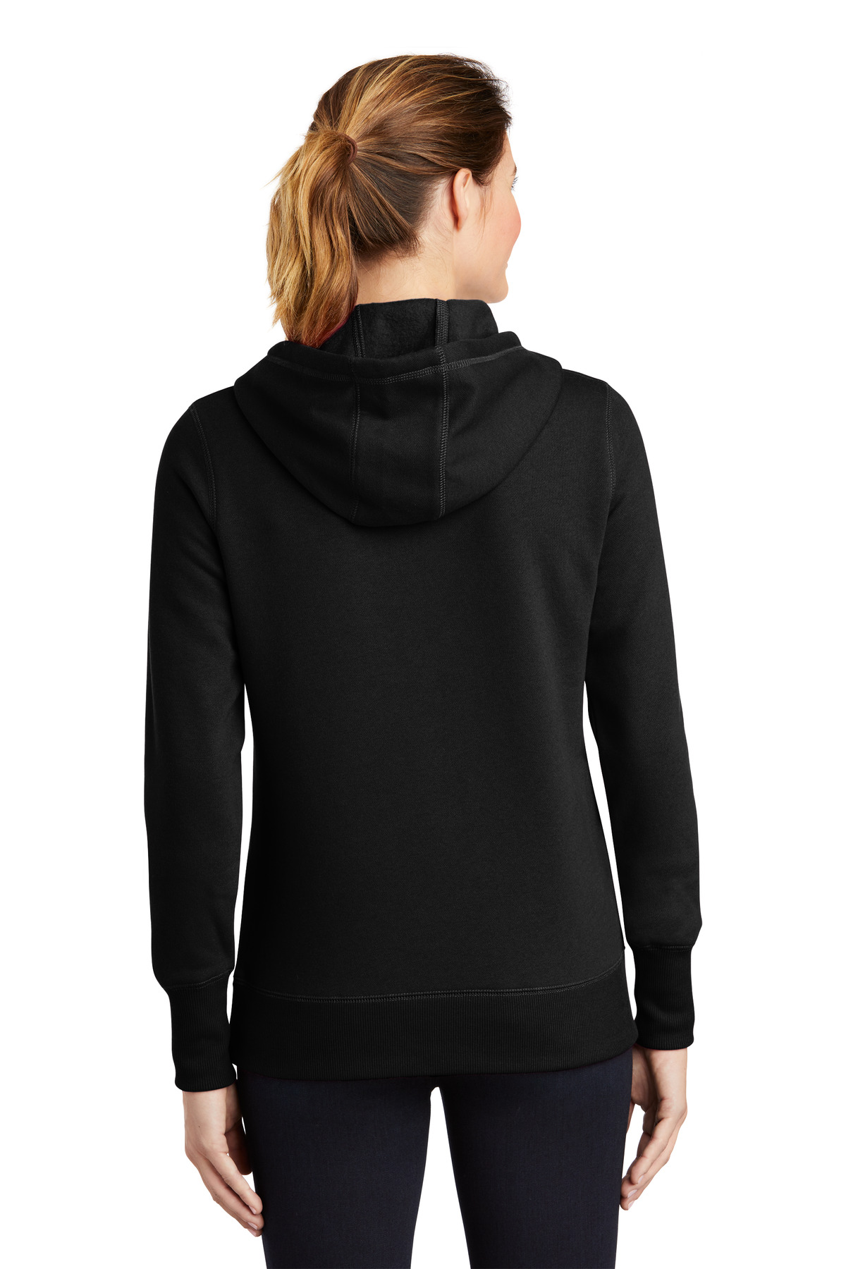 LST254 Sport-Tek Ladies Pullover Hooded Sweatshirt. - Back Image