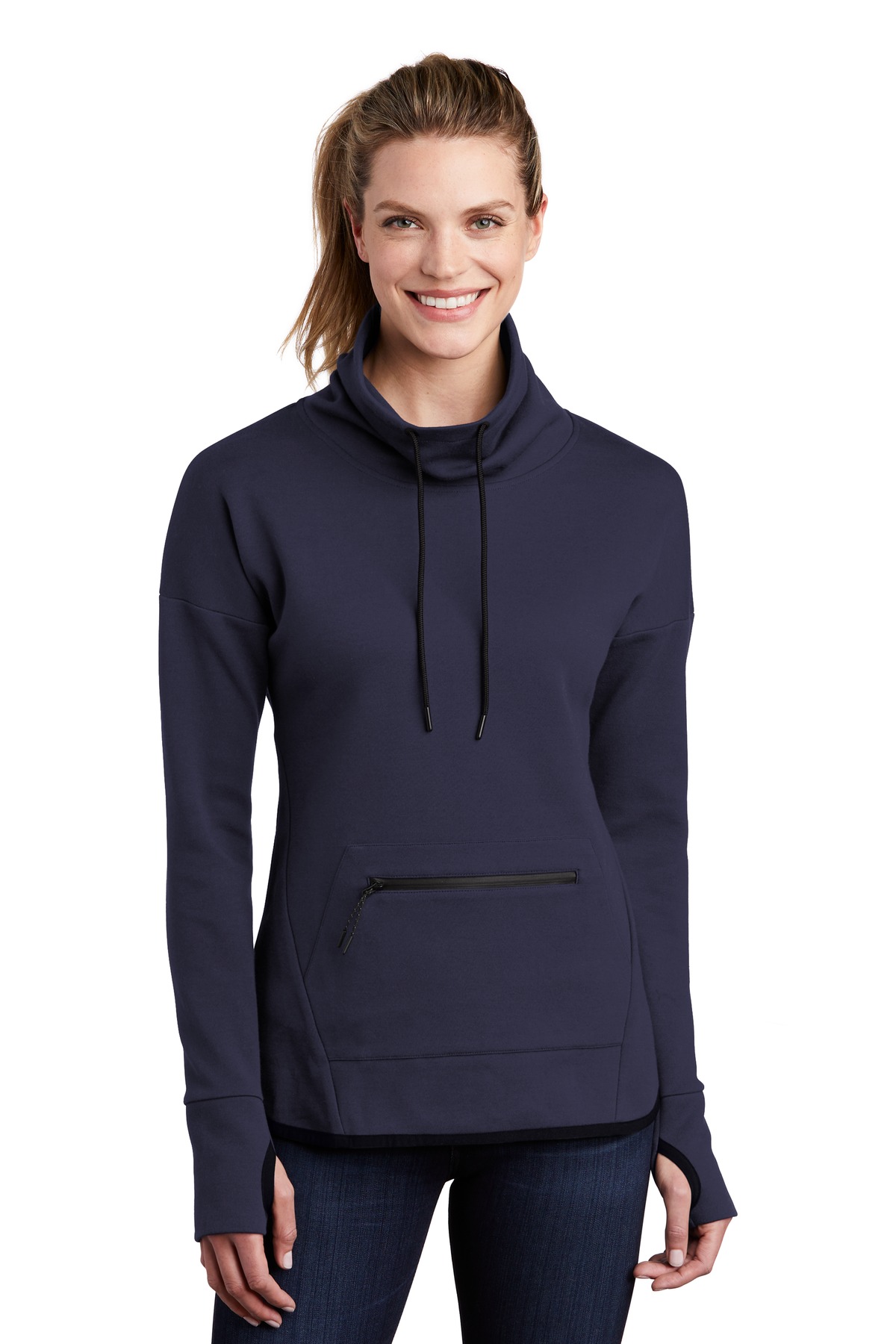 LST280 Sport-Tek Ladies Triumph Cowl Neck Pullover LST280 Sport-Tek Ladies Triumph Cowl Neck Pullover