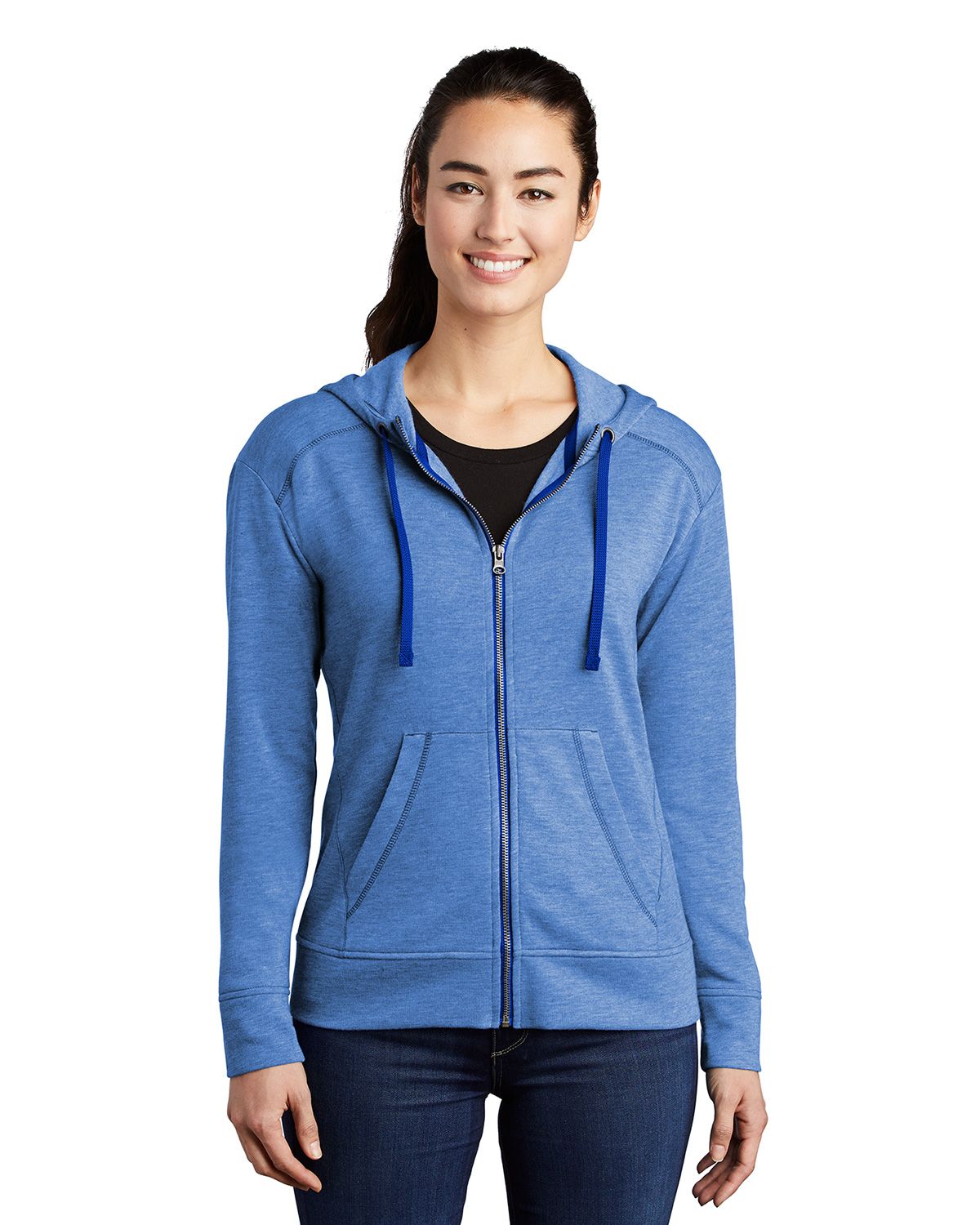 LST293 Sport-Tek Ladies PosiCharge Tri-Blend Wicking Fleece Full-Zip Hooded Jacket LST293 Sport-Tek Ladies PosiCharge Tri-Blend Wicking Fleece Full-Zip Hooded Jacket