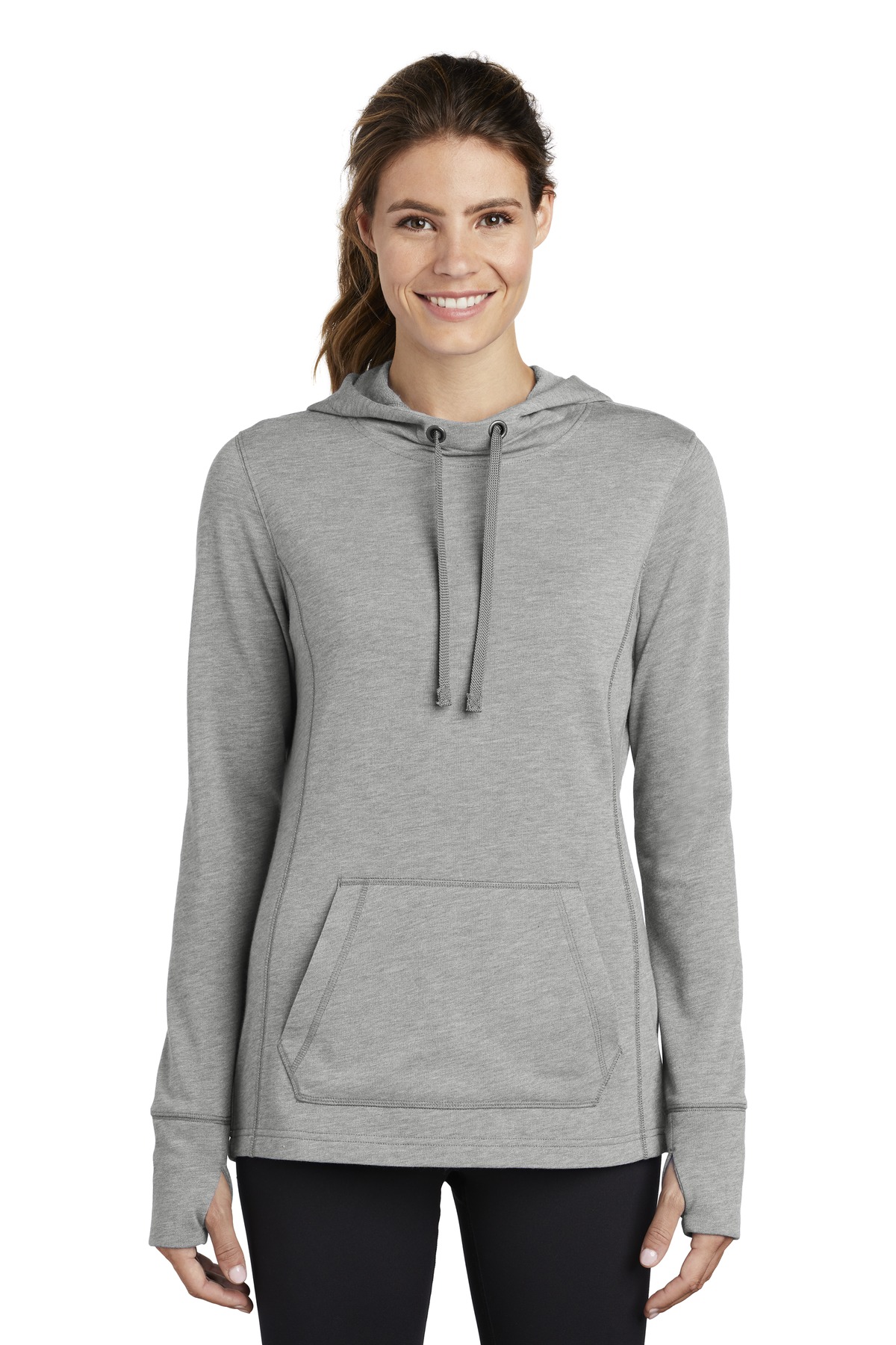 LST296 Sport-Tek Ladies PosiCharge Tri-Blend Wicking Fleece Hooded Pullover. LST296 Sport-Tek Ladies PosiCharge Tri-Blend Wicking Fleece Hooded Pullover.