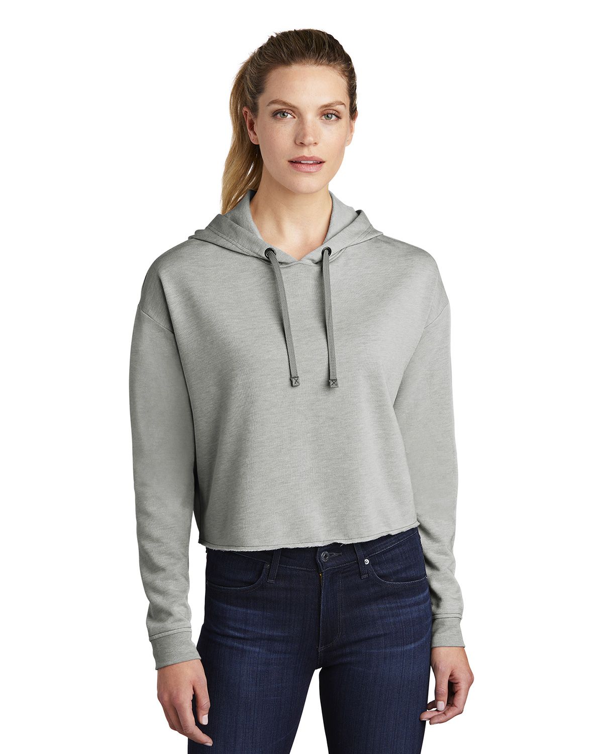 LST298 Sport-Tek Ladies PosiCharge Tri-Blend Wicking Fleece Crop Hooded Pullover LST298 Sport-Tek Ladies PosiCharge Tri-Blend Wicking Fleece Crop Hooded Pullover