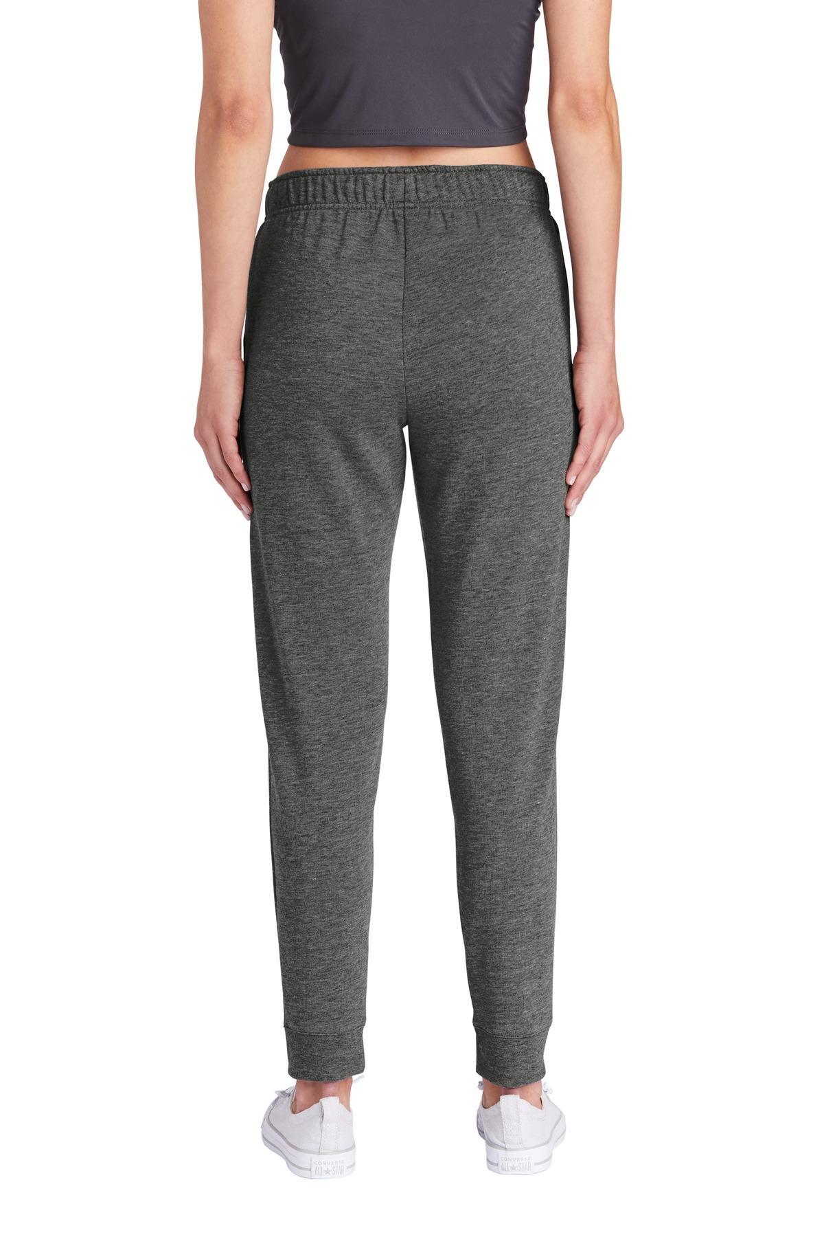 LST299 Sport-Tek Ladies PosiCharge Tri-Blend Wicking Fleece Jogger - Back Image