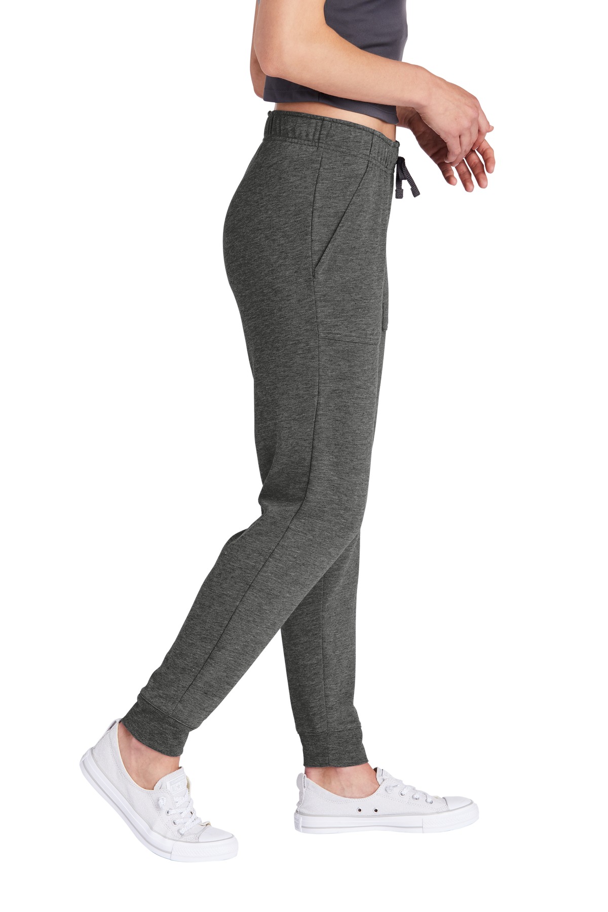 LST299 Sport-Tek Ladies PosiCharge Tri-Blend Wicking Fleece Jogger - Siide Image