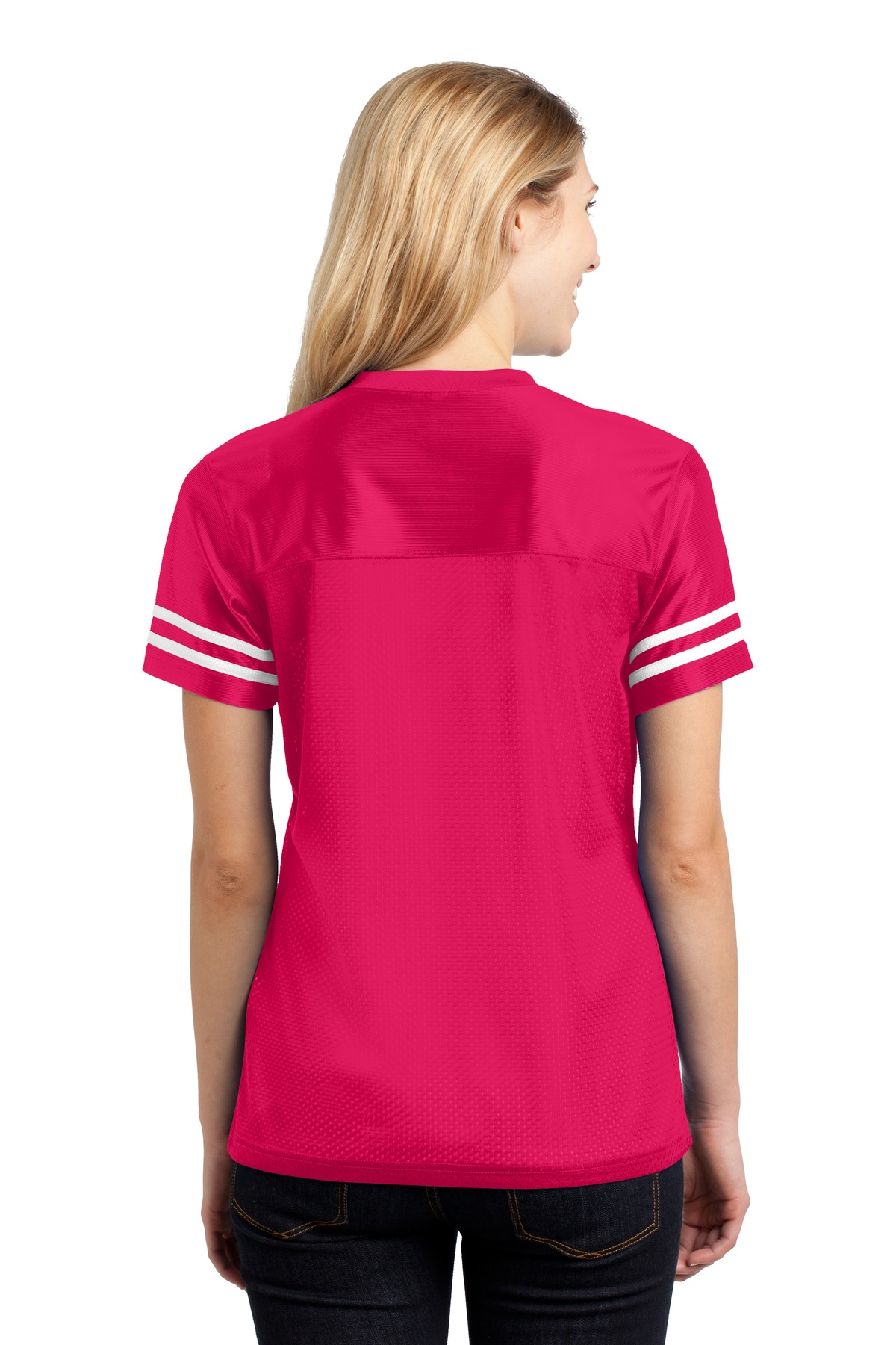 LST307 Sport-Tek Ladies PosiCharge Replica Jersey. - Back Image