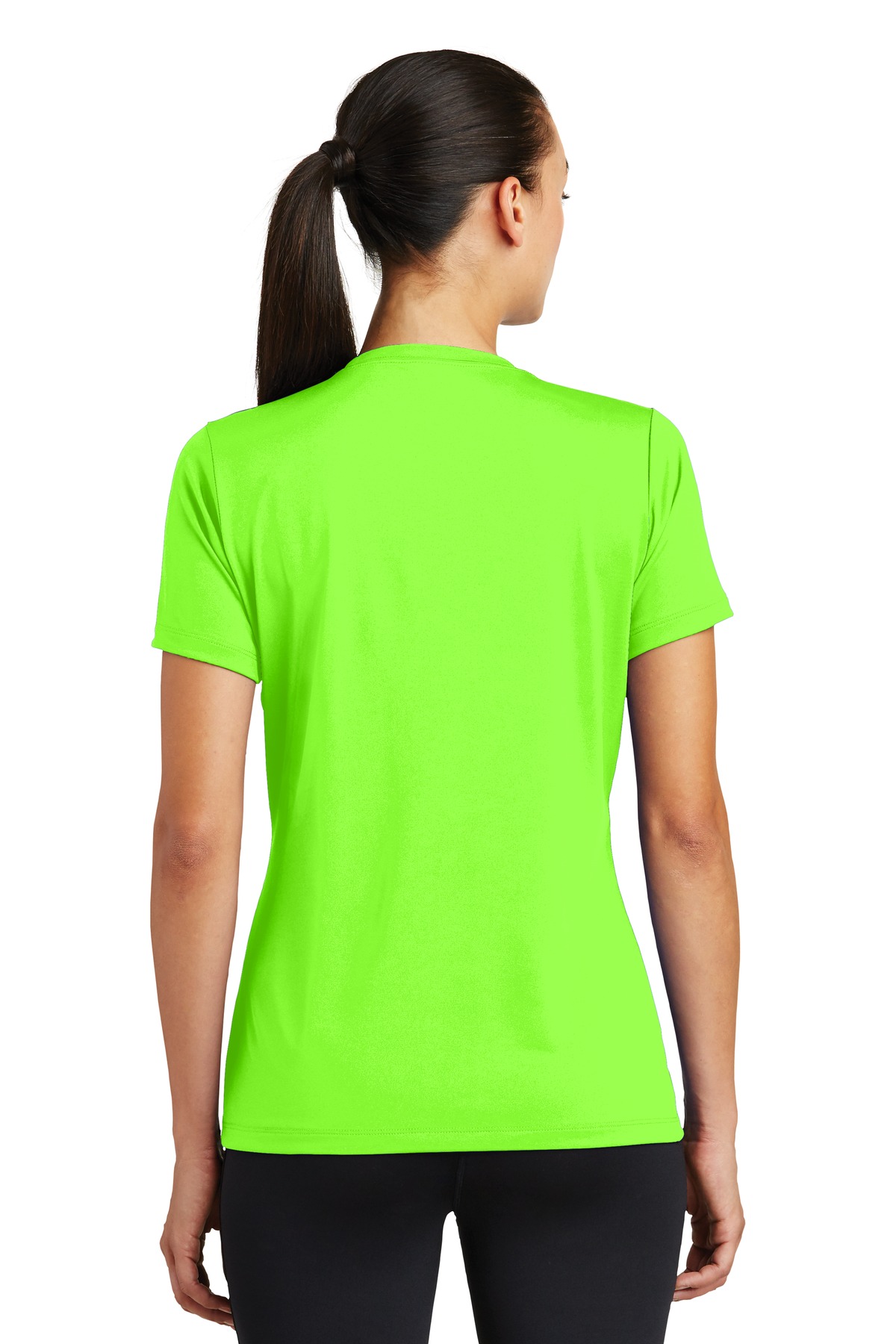 LST320 Sport-Tek Ladies PosiCharge Tough Tee . - Back Image