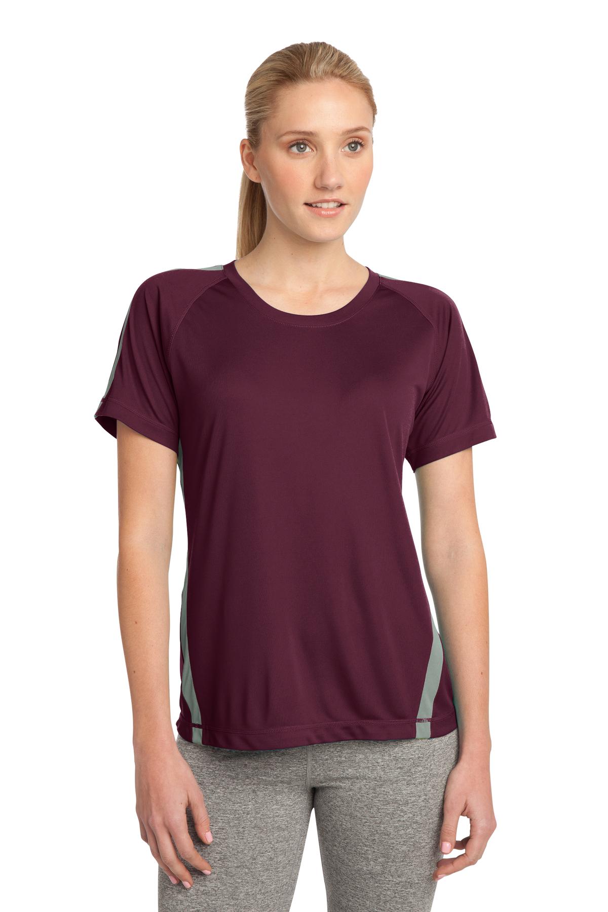 LST351 Sport-Tek Ladies Colorblock PosiCharge Competitor Tee LST351 Sport-Tek Ladies Colorblock PosiCharge Competitor Tee