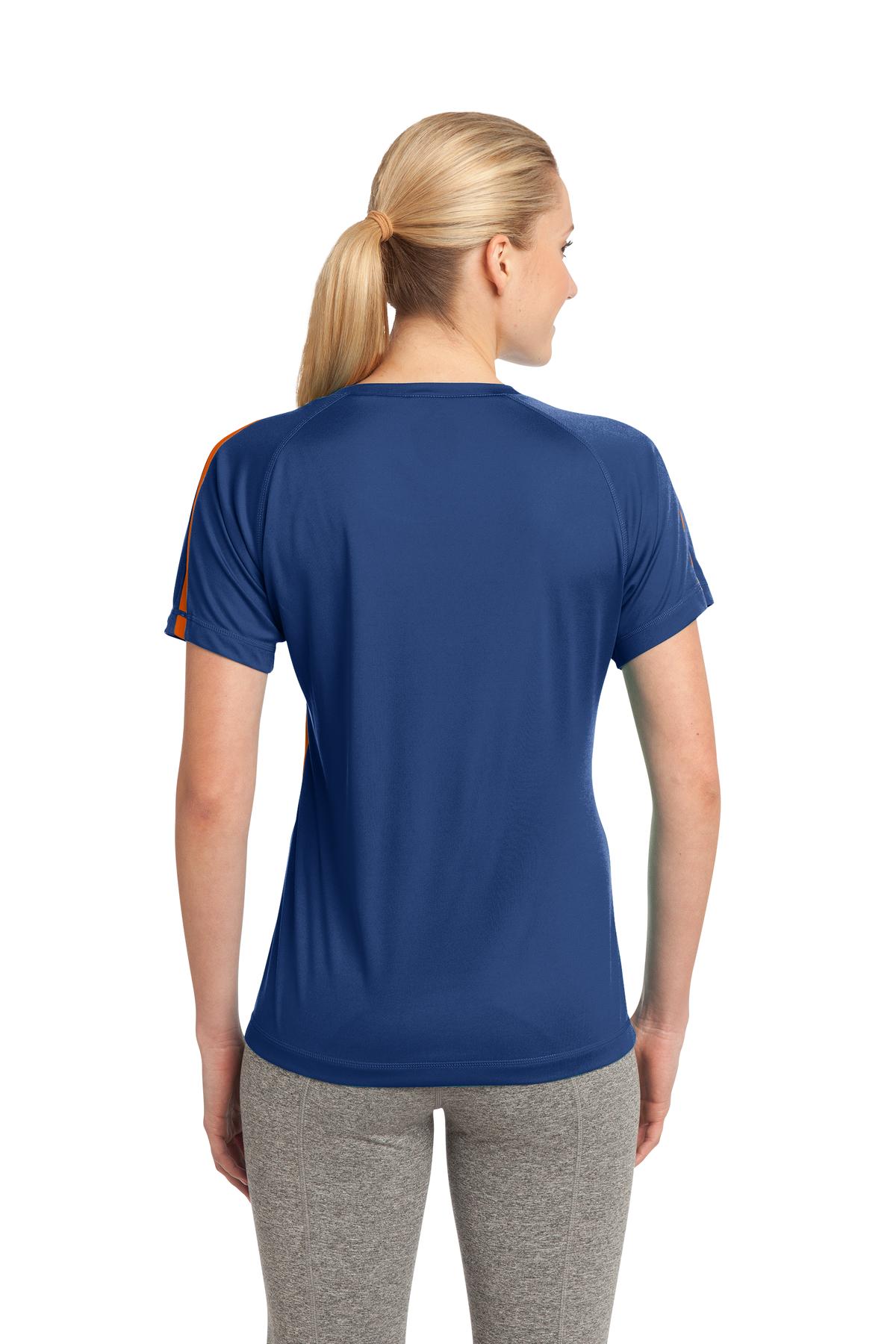 LST351 Sport-Tek Ladies Colorblock PosiCharge Competitor Tee - Back Image
