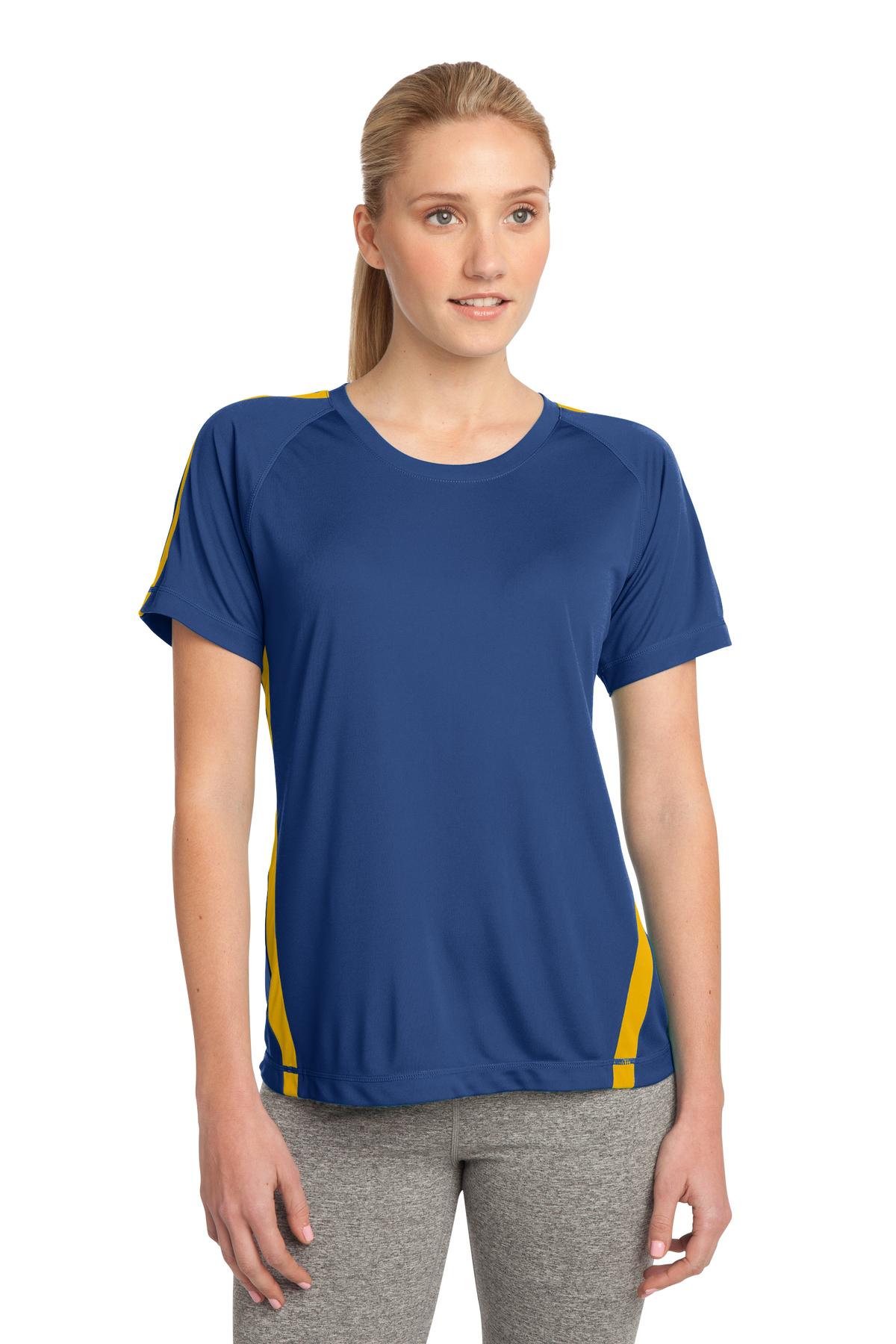 LST351 Sport-Tek Ladies Colorblock PosiCharge Competitor Tee