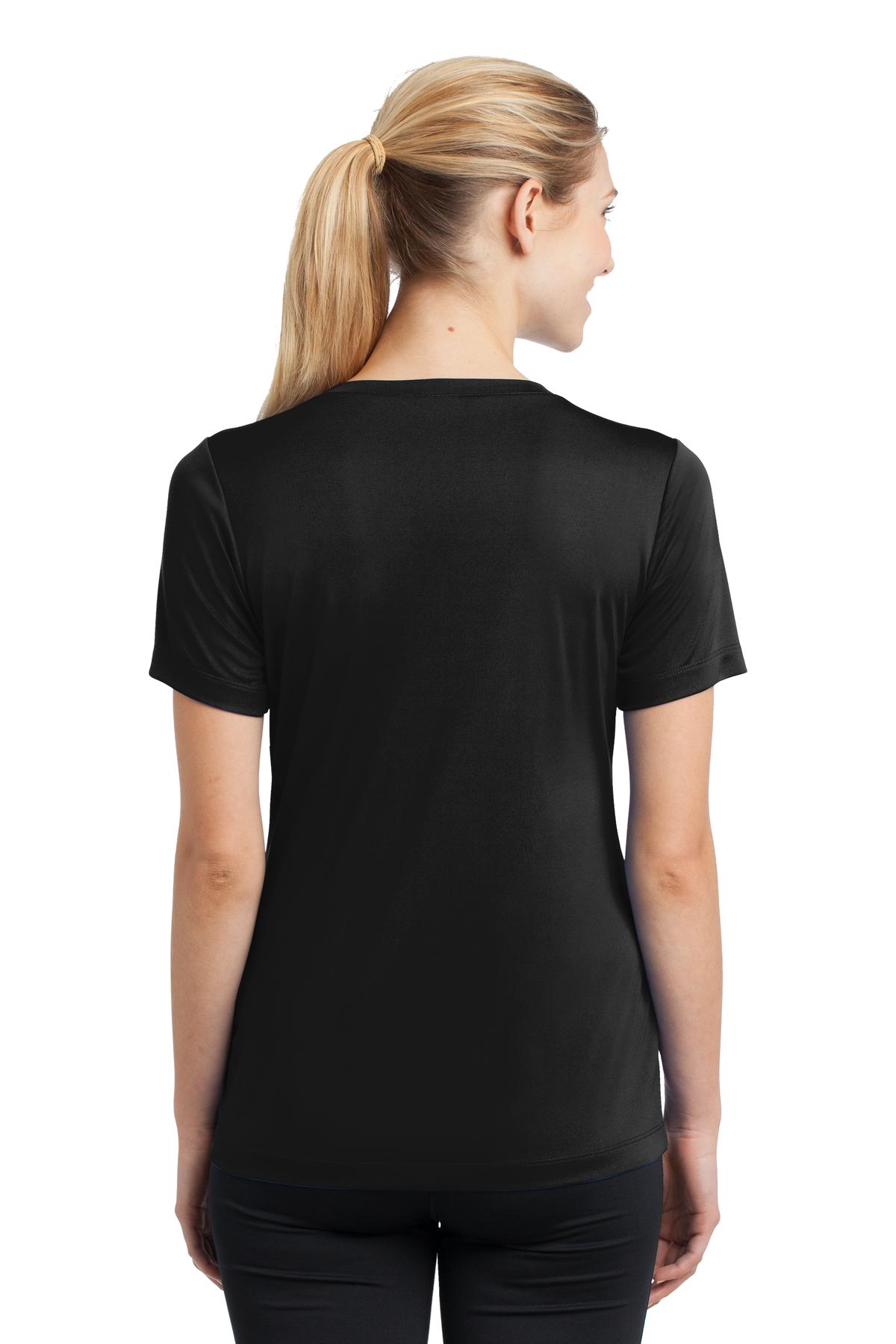 LST353 Sport-Tek Ladies PosiCharge Competitor V-Neck Tee. - Back Image