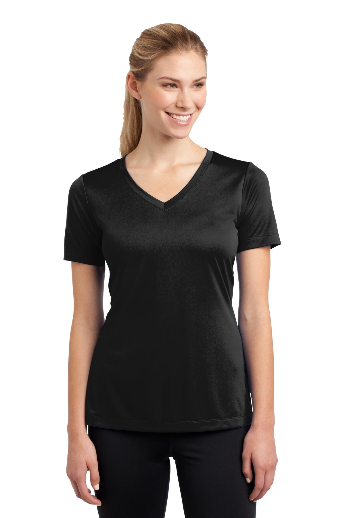 LST353 Sport-Tek Ladies PosiCharge Competitor V-Neck Tee.