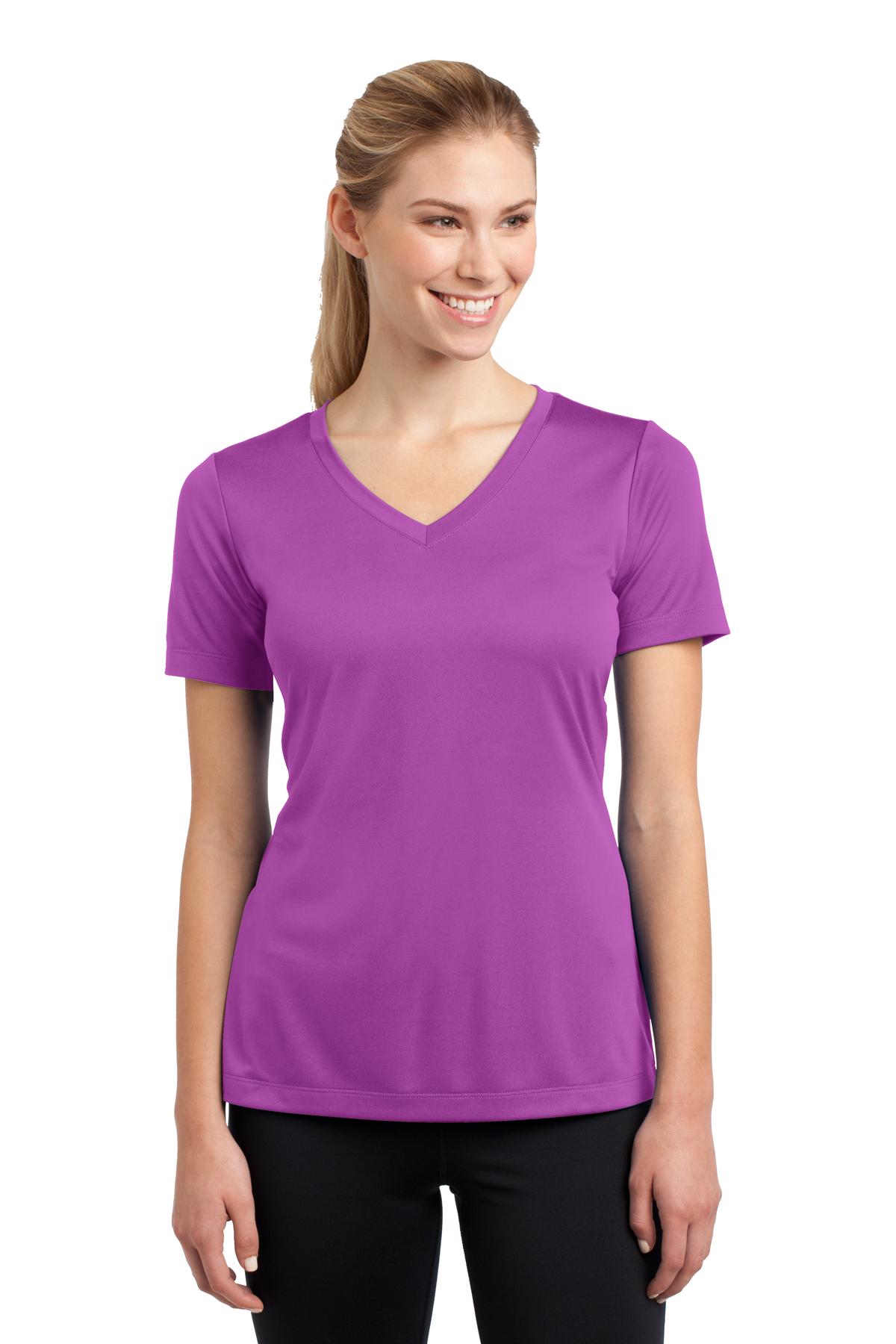 LST353 Sport-Tek Ladies PosiCharge Competitor V-Neck Tee.