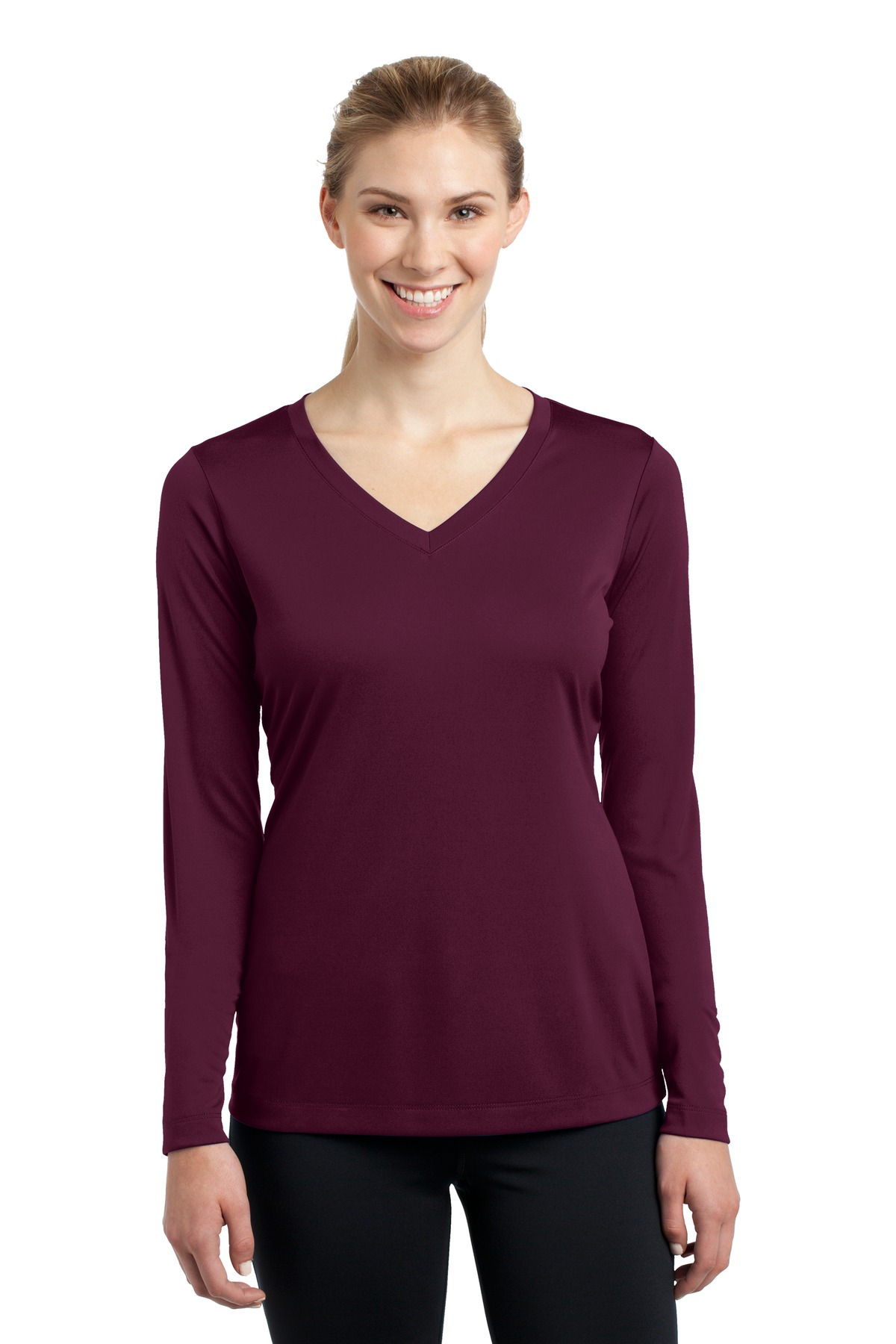 LST353LS Sport-Tek Ladies Long Sleeve PosiCharge Competitor V-Neck Tee. LST353LS Sport-Tek Ladies Long Sleeve PosiCharge Competitor V-Neck Tee.