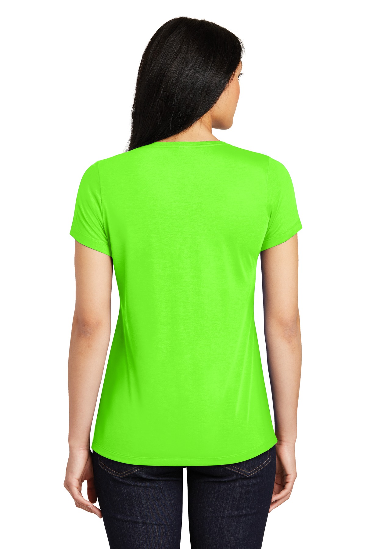LST450 Sport-Tek Ladies PosiCharge Competitor Cotton Touch Scoop Neck Tee. - Back Image